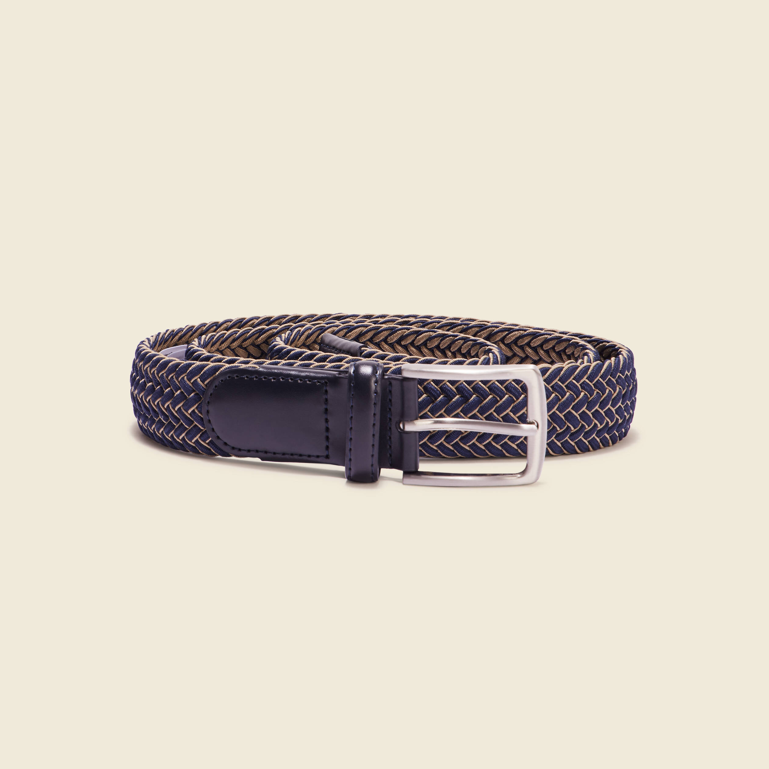 ceinture tressee en cuir bleu marine homme Ceinture tressée en cuir bleu marine homme