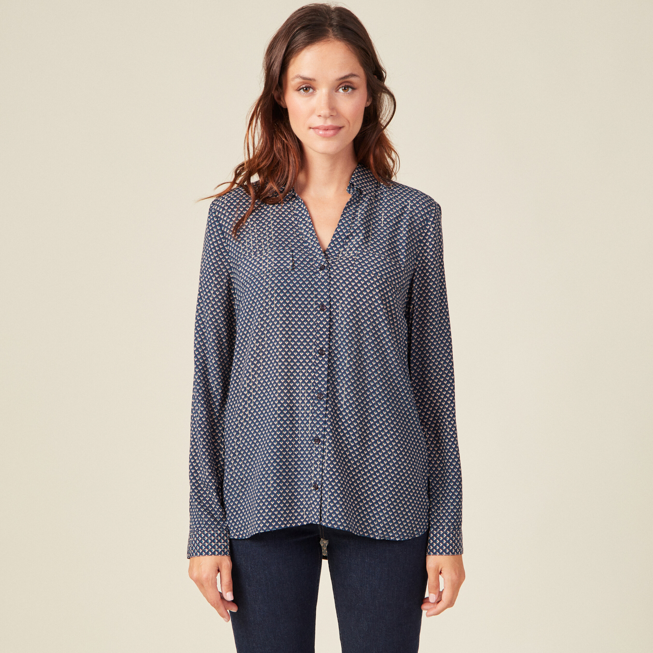 chemise manches longues bleu femme Chemise manches longues bleu femme