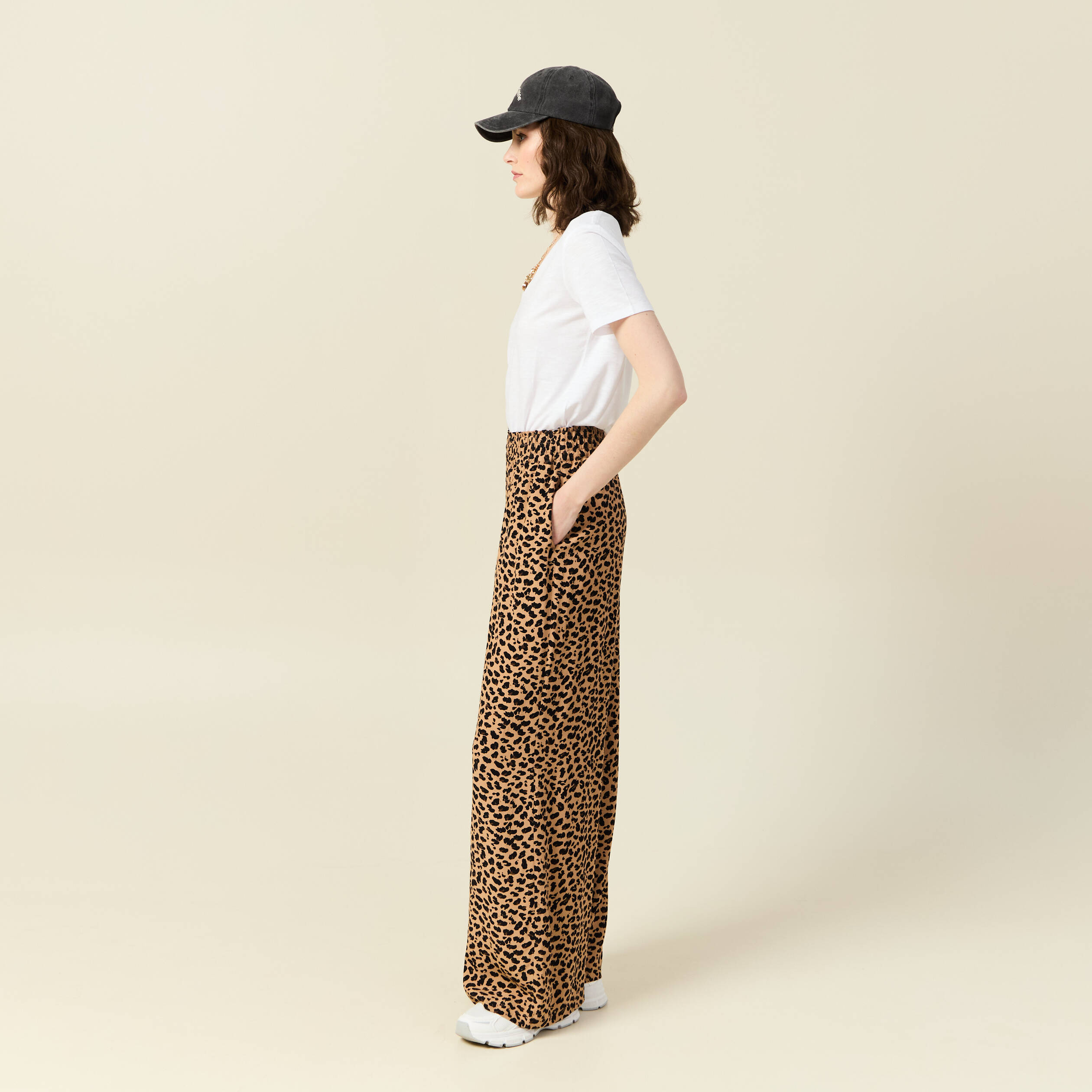 pantalon large fuide camel femme Pantalon large fuide camel femme