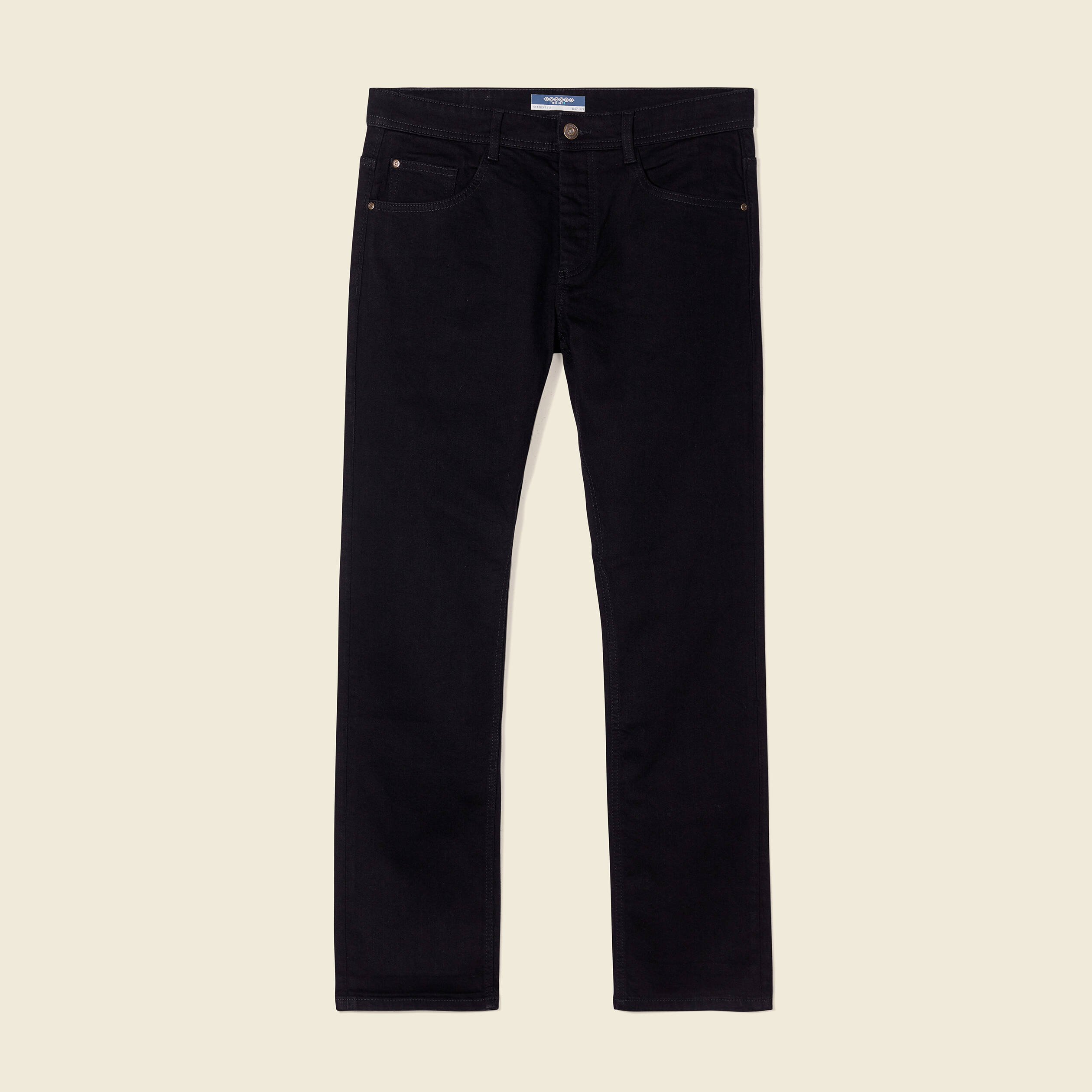 jeans straight eco responsable denim noir homme Jeans straight éco-responsable denim noir homme