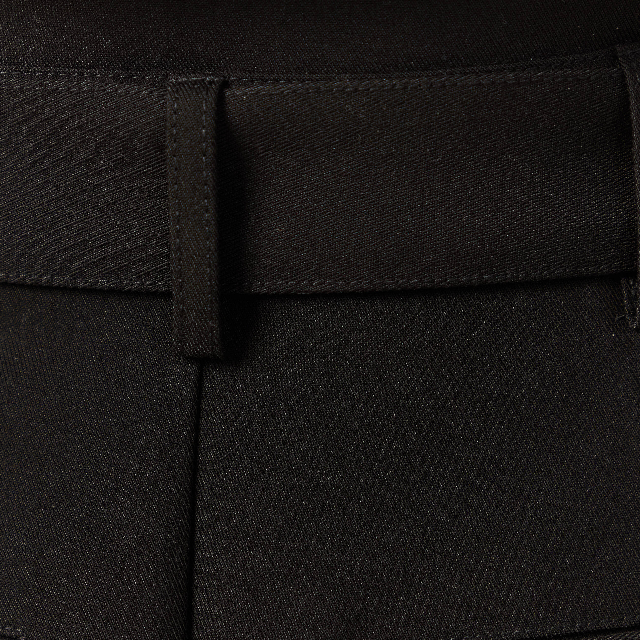 Pantalon carotte taille haute noir femme