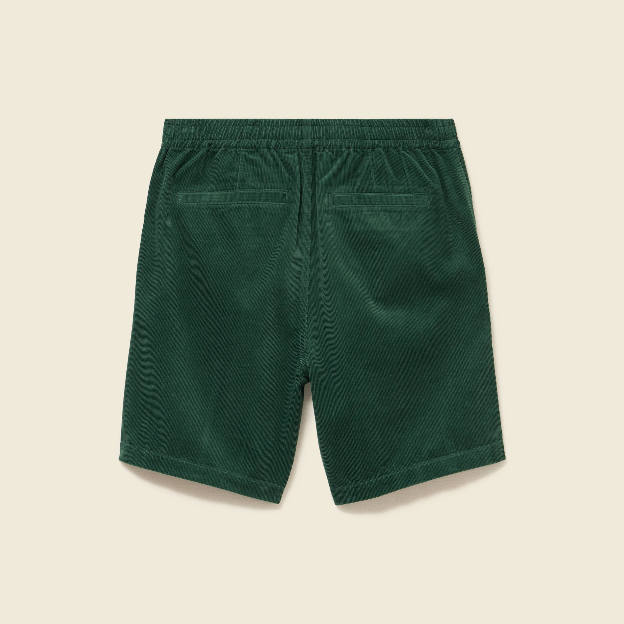 Bermuda en velours vert homme