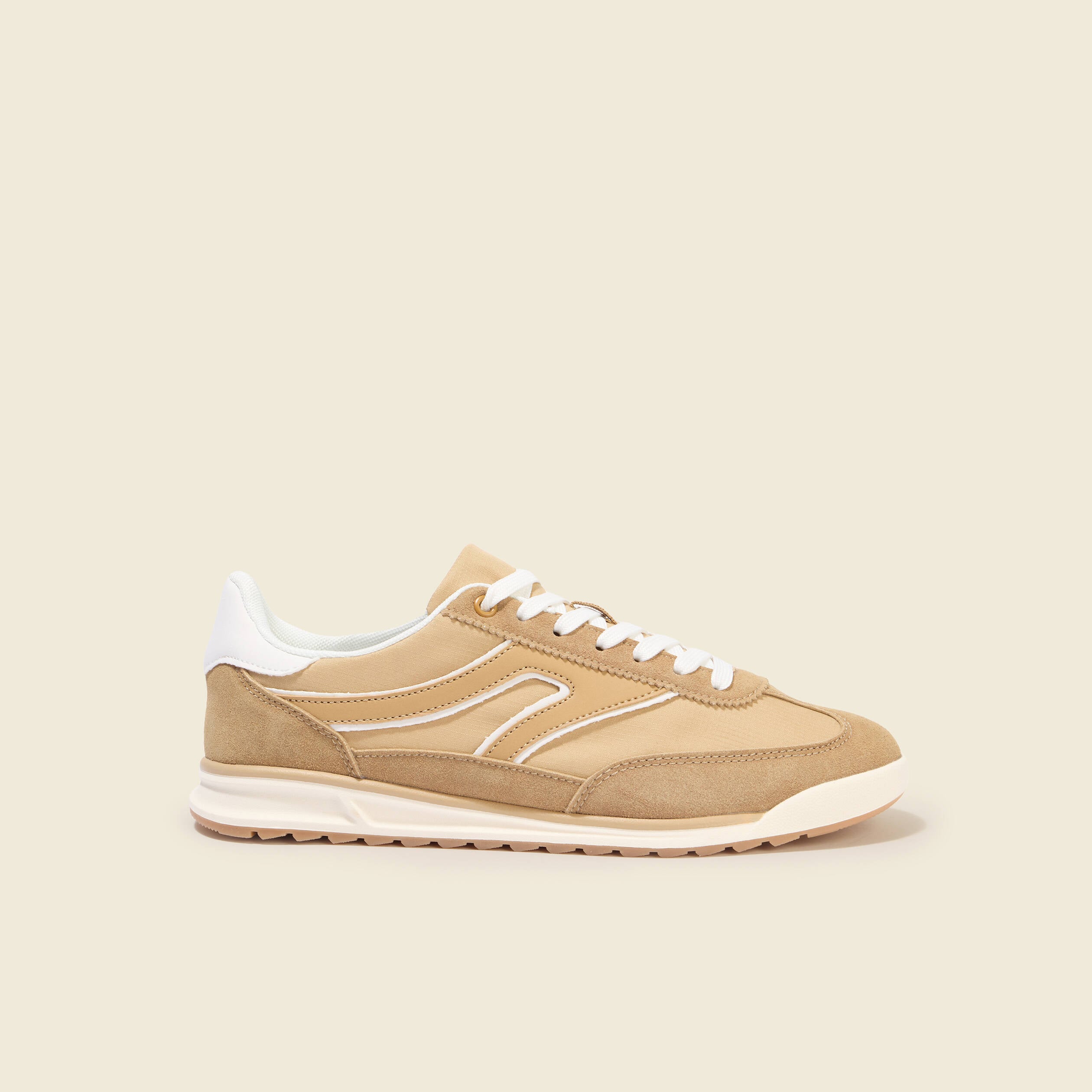 Sneakers marron clair femme
