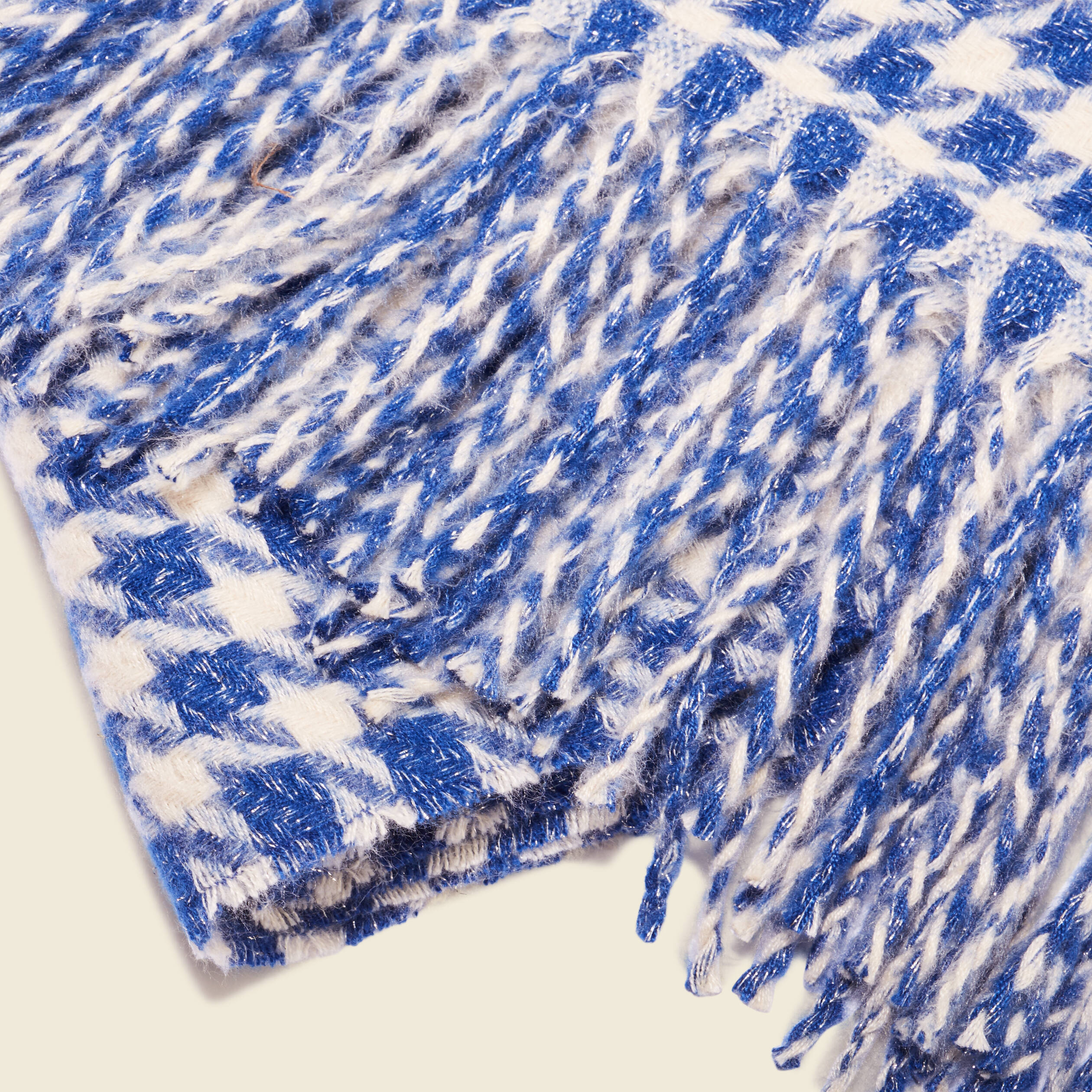 Écharpe bleu electrique femme