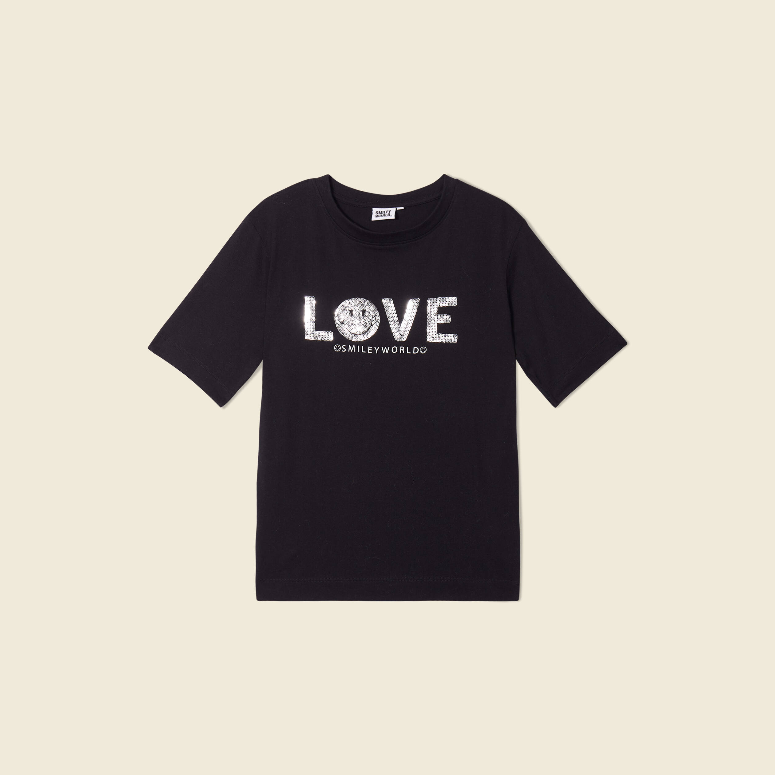 T-shirt SmileyWorld noir femme