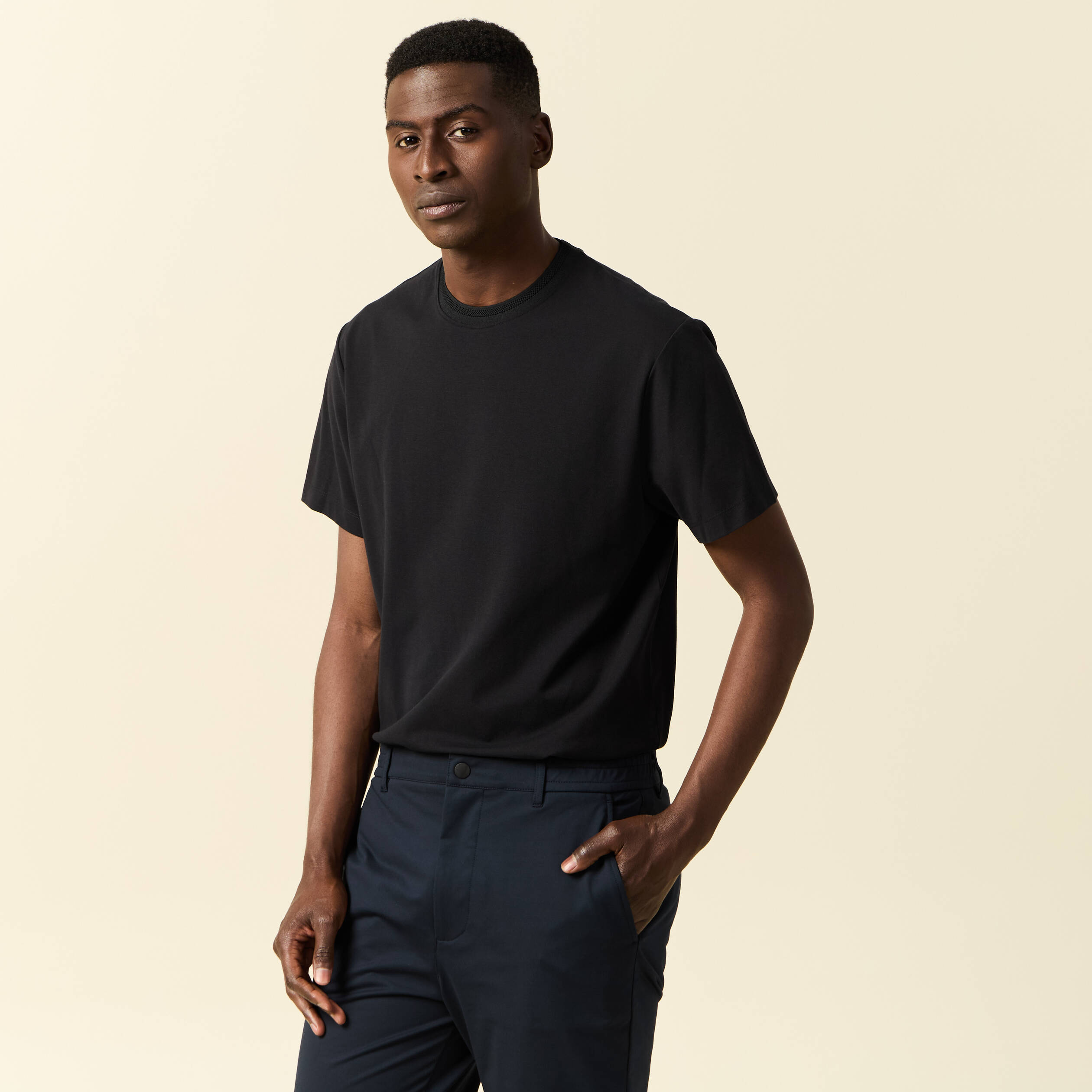 t shirt manches courtes noir homme T-shirt manches courtes noir homme