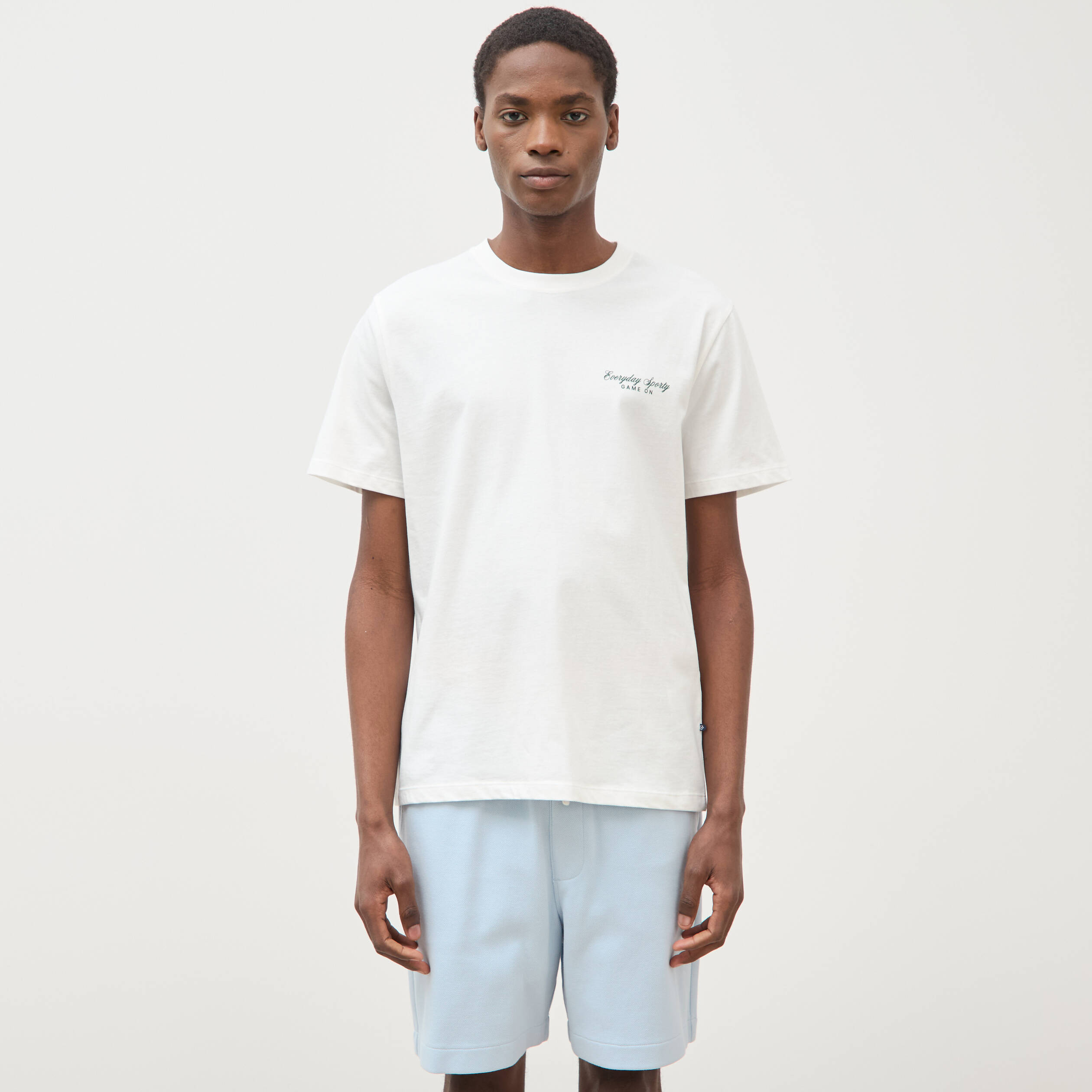 T-shirt en coton ecru homme