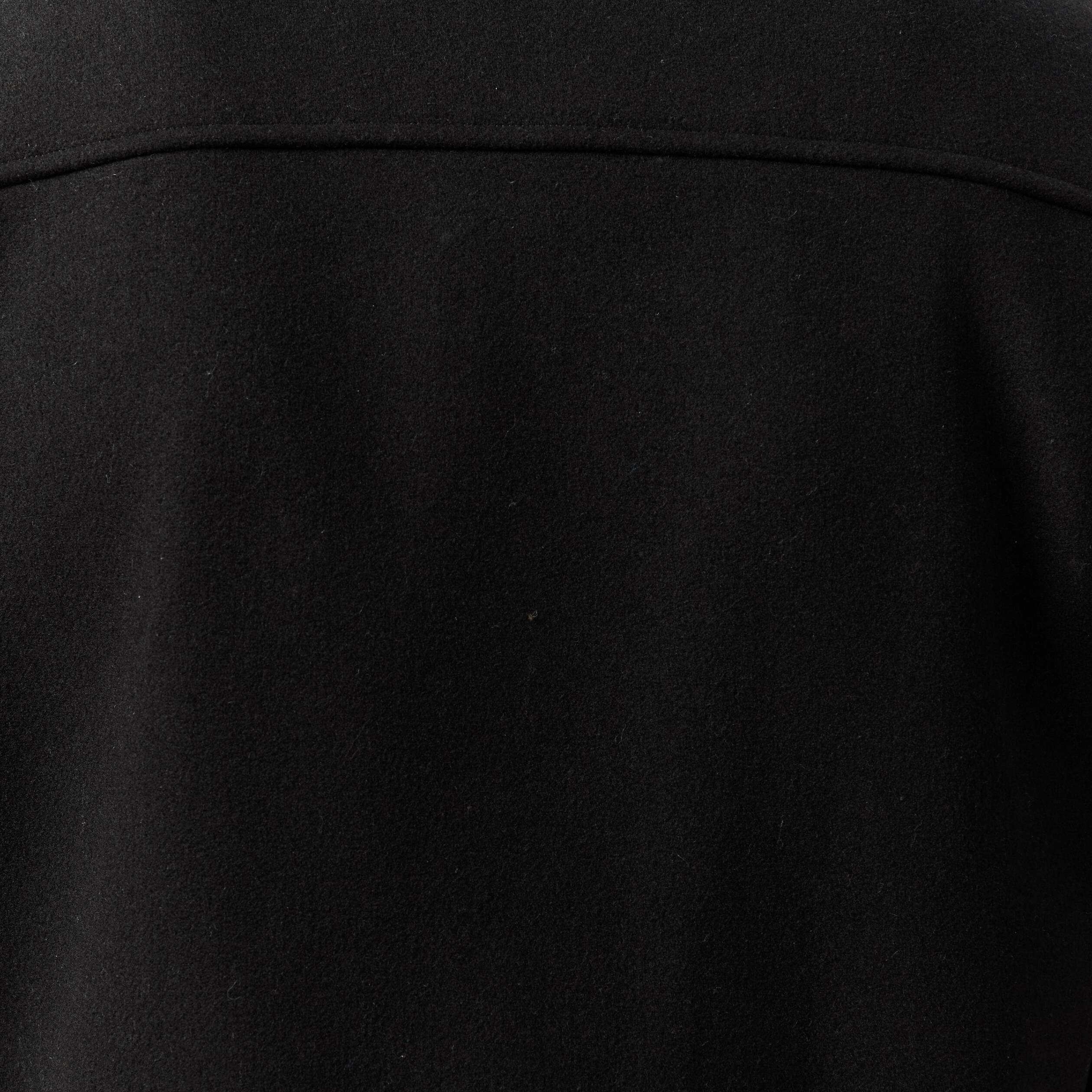 Veste oversize courte col classique noir homme
