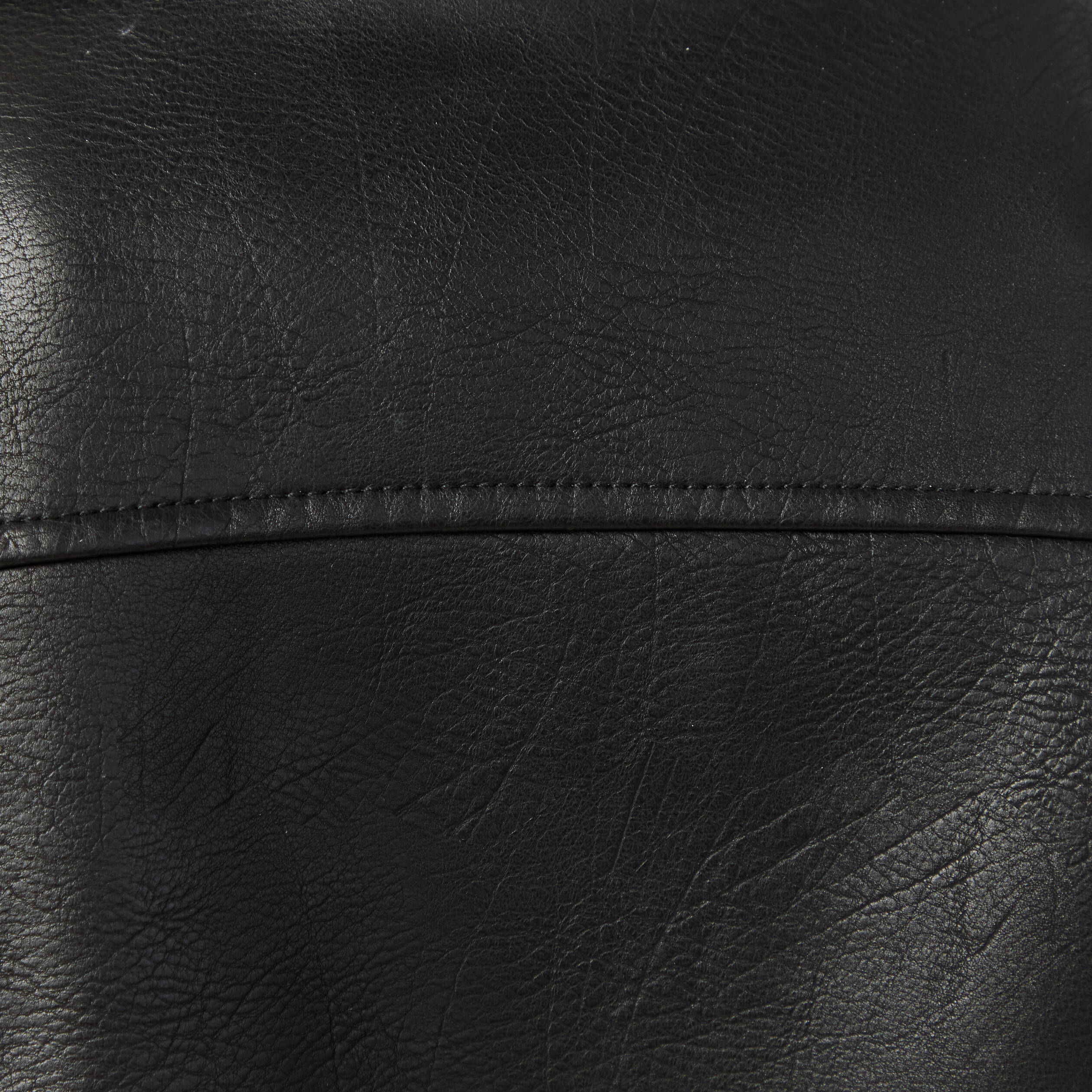 Blouson biker simili cuir noir femme