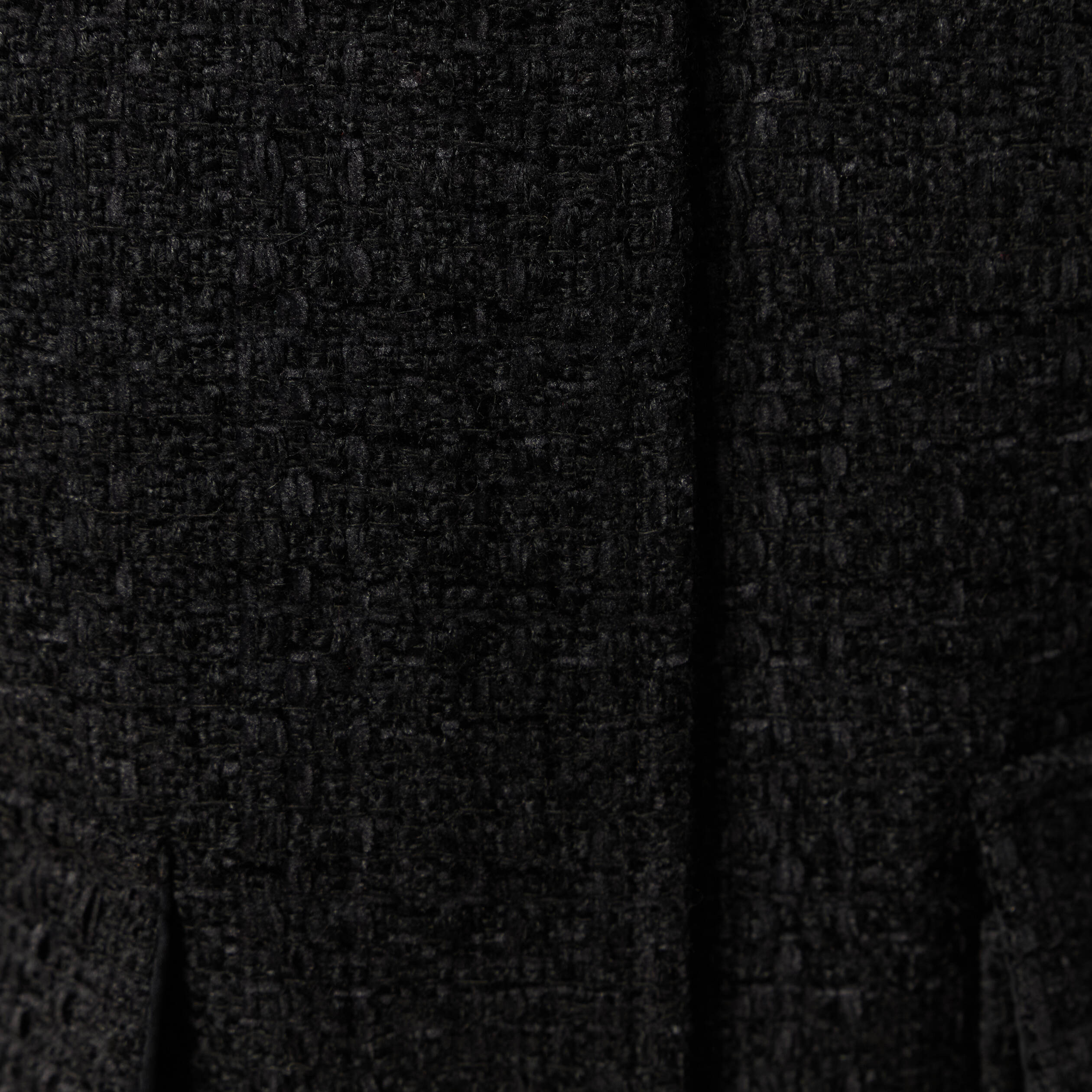 Veste manches longues en tweed noir femme