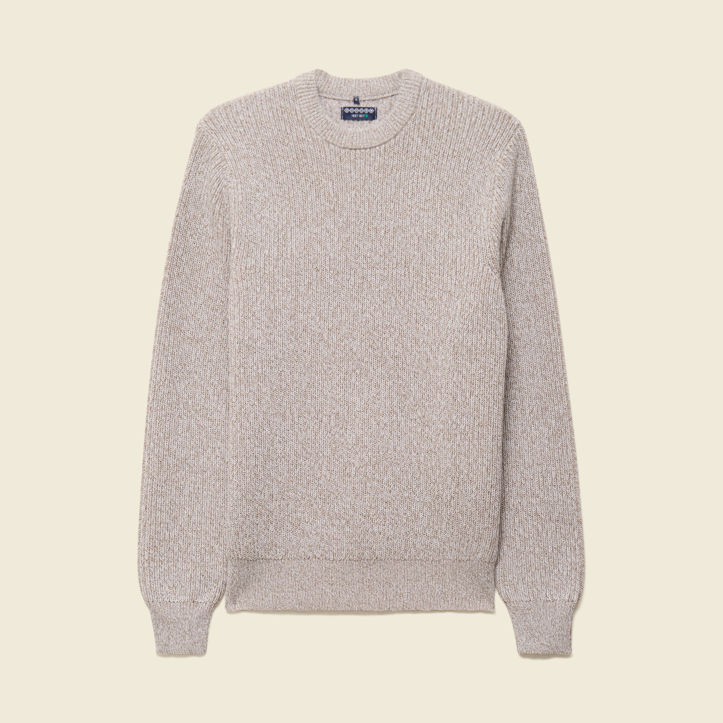 Pull manches longues gris clair homme