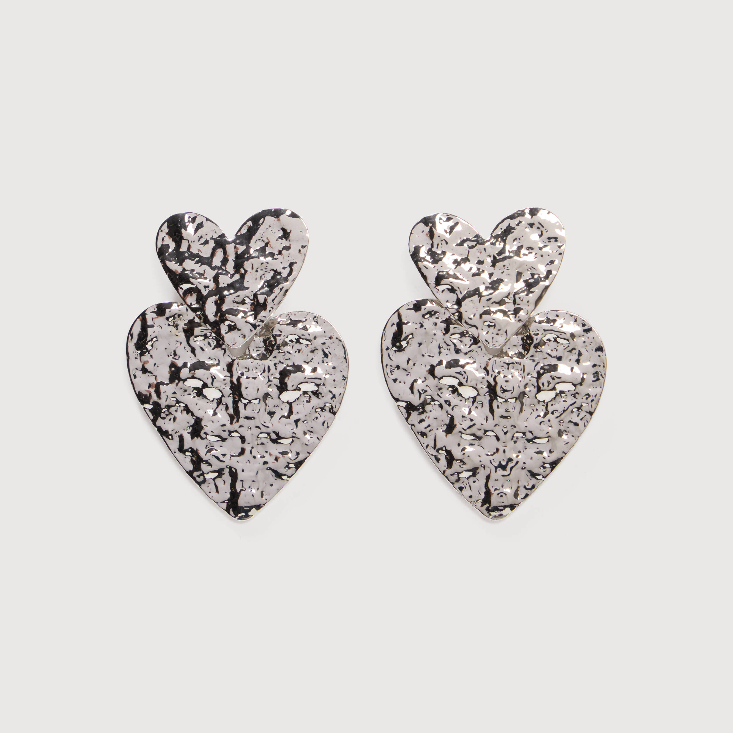 Boucles d'oreilles couleur argent femme