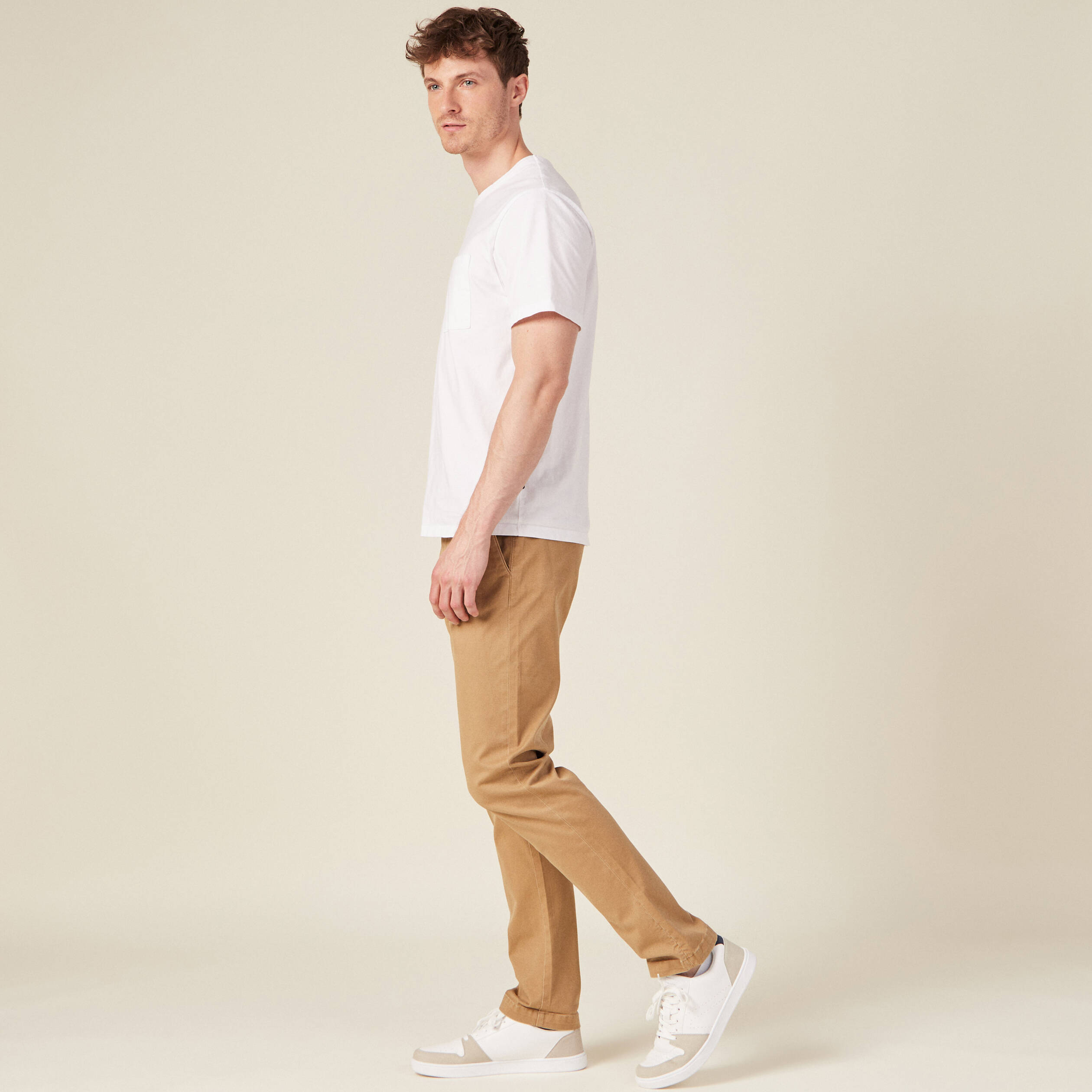 pantalon chino straight vert kaki homme Pantalon chino straight vert kaki homme