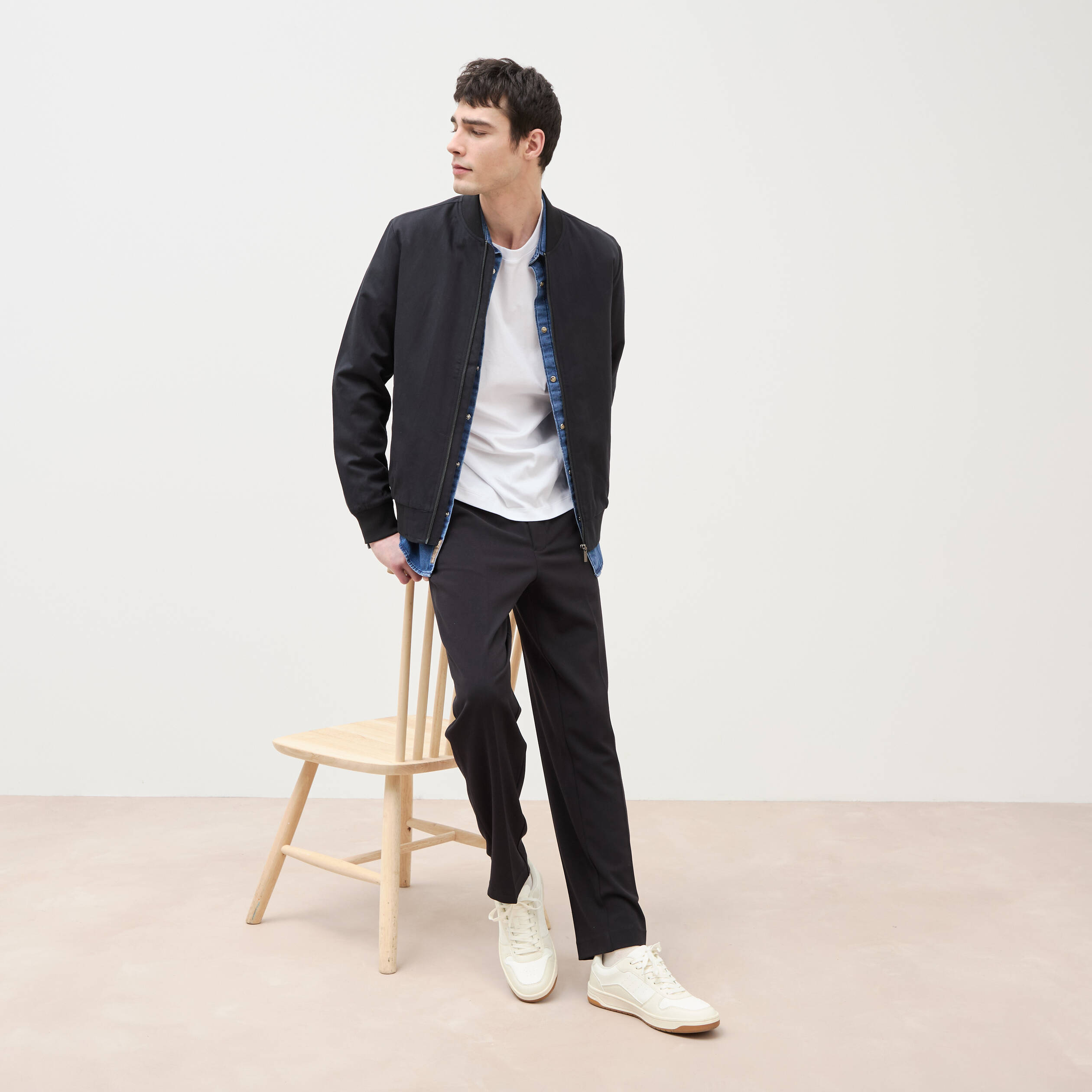 Pantalon noir homme