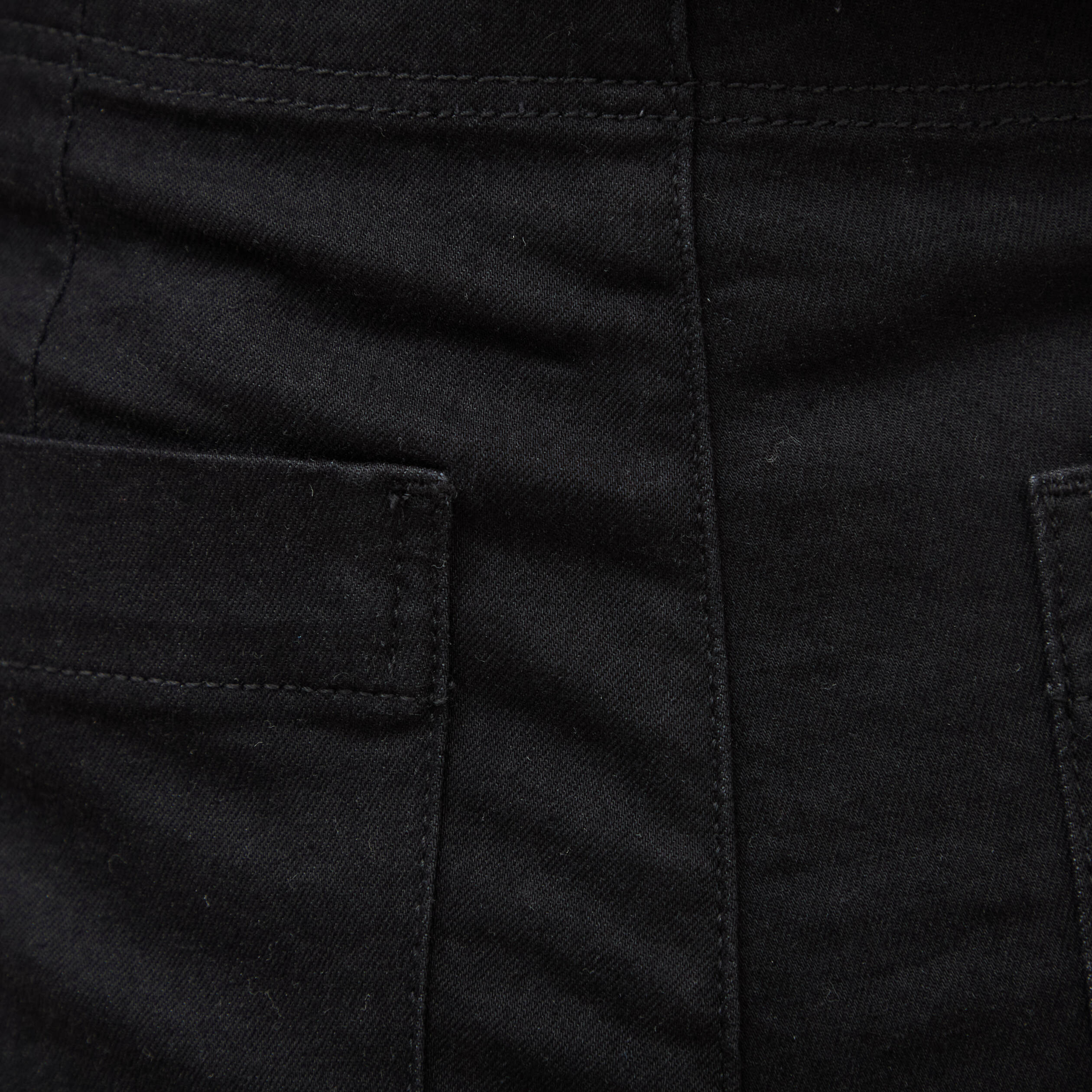 Jeans flare &agrave; pont denim noir femme
