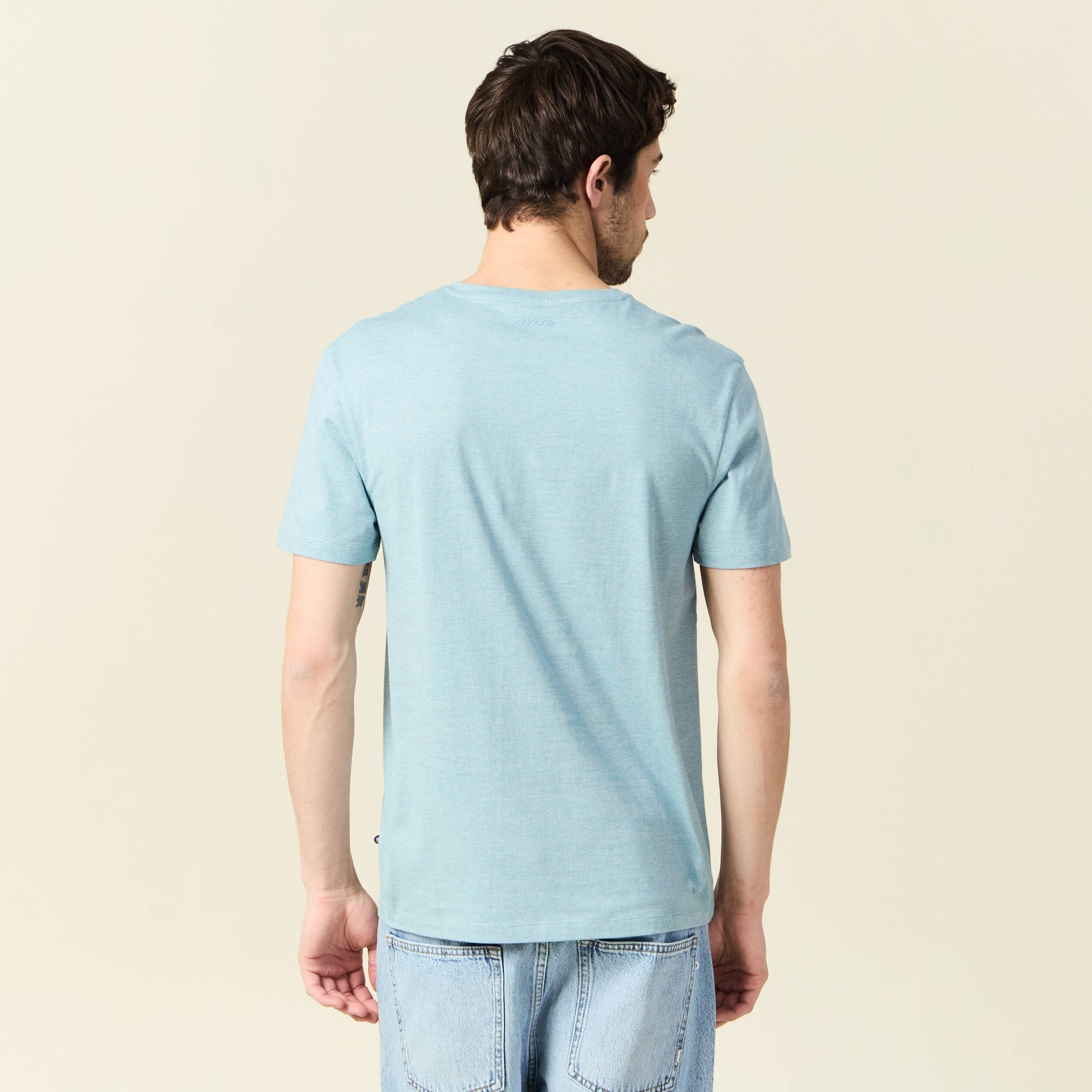 t shirt manches courtes homme bleu petrole homme T-shirt manches courtes homme bleu pétrole homme