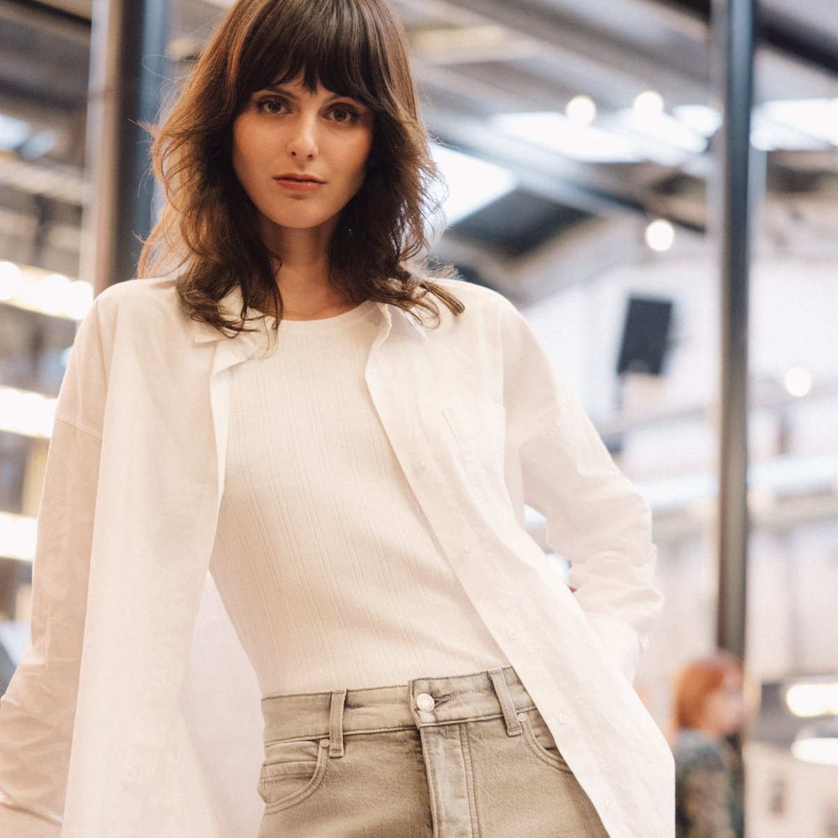 chemise manches longues blanc femme Chemise manches longues blanc femme