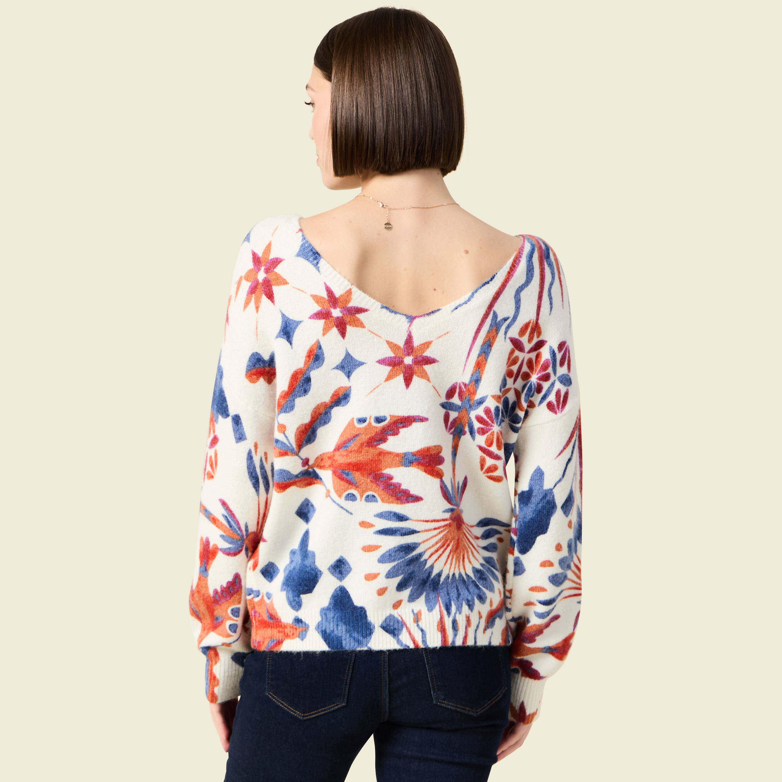 pull col rond manches longues ecru femme Pull col rond manches longues ecru femme