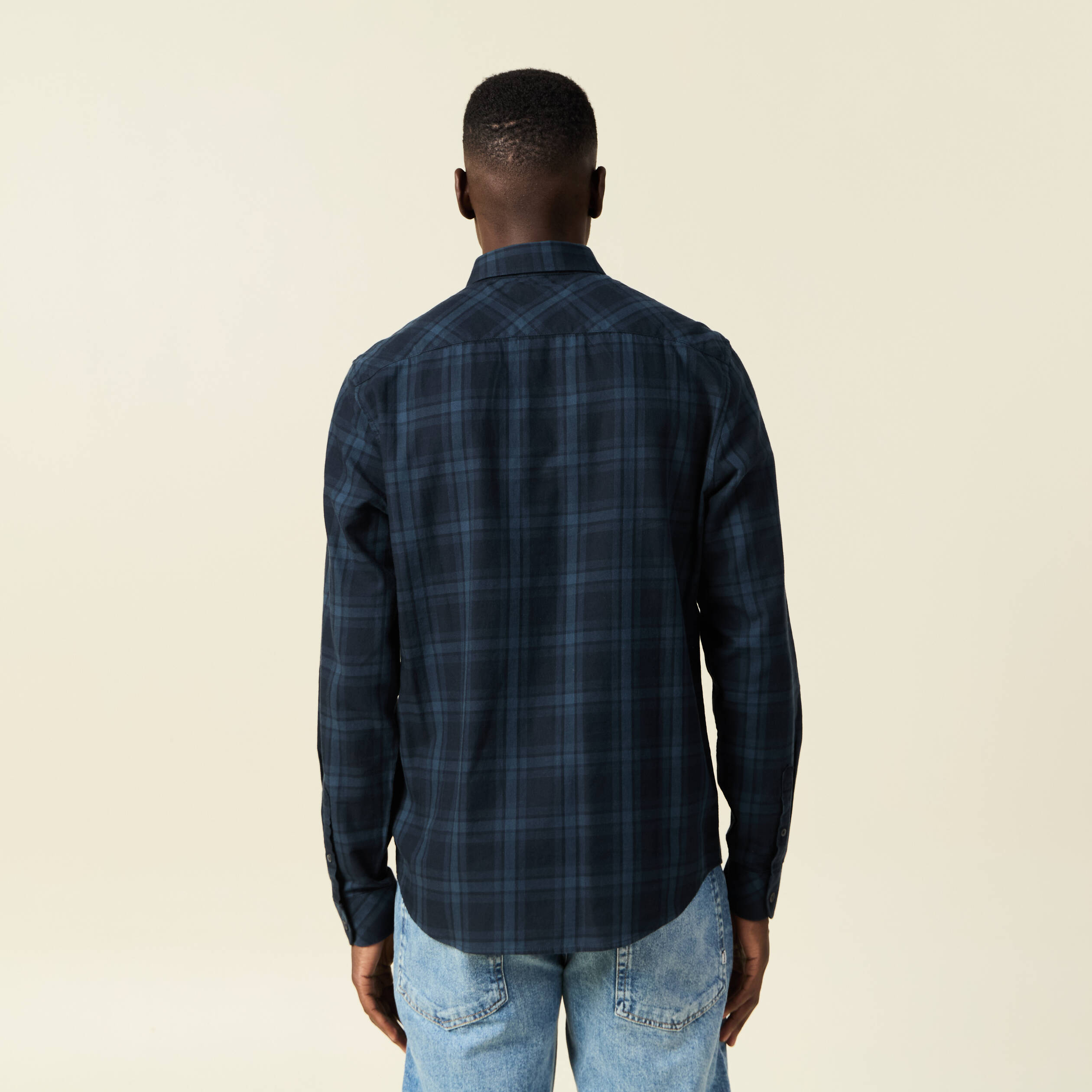 chemise manches longues bleu marine homme Chemise manches longues bleu marine homme