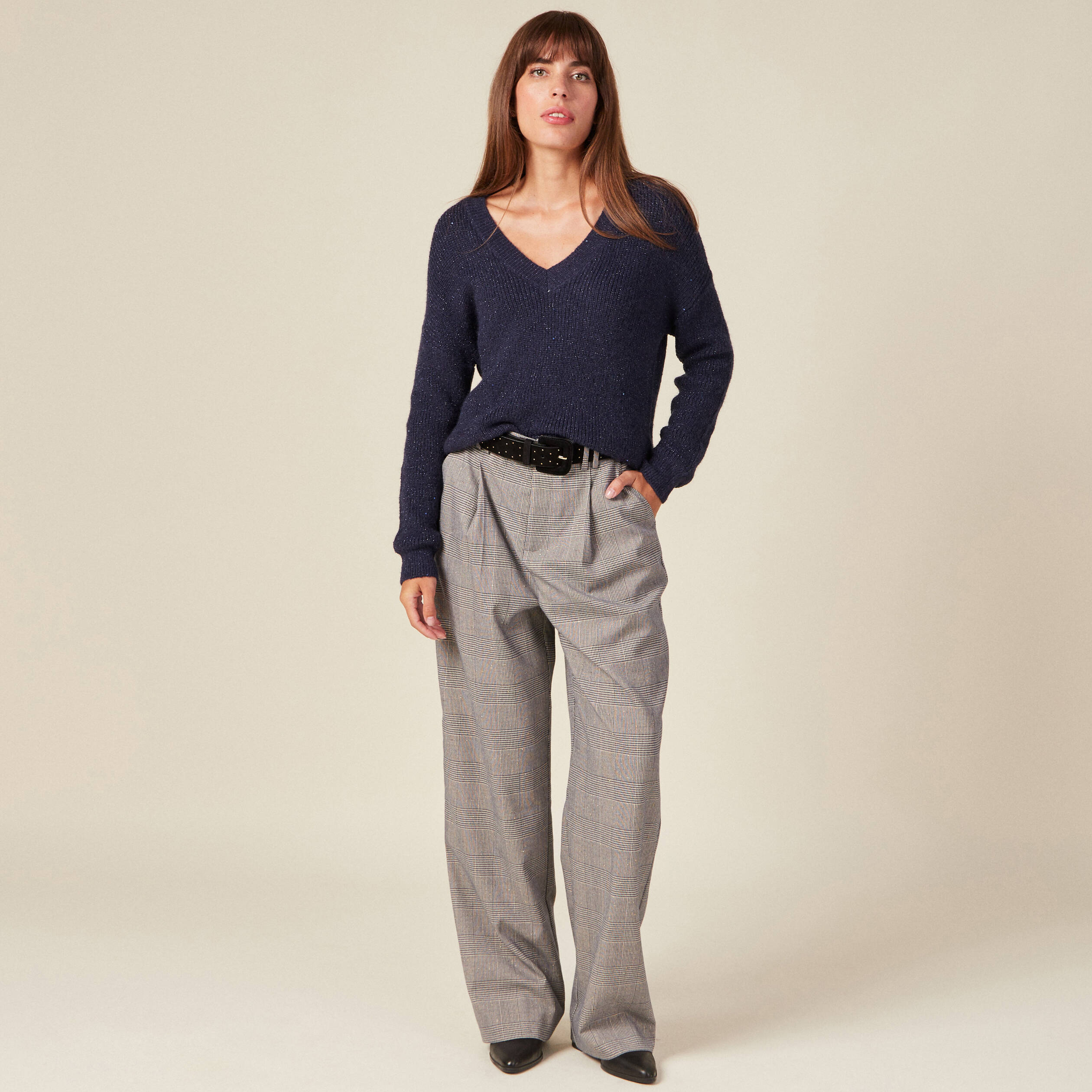 pull eco responsable bleu marine femme Pull éco-responsable bleu marine femme