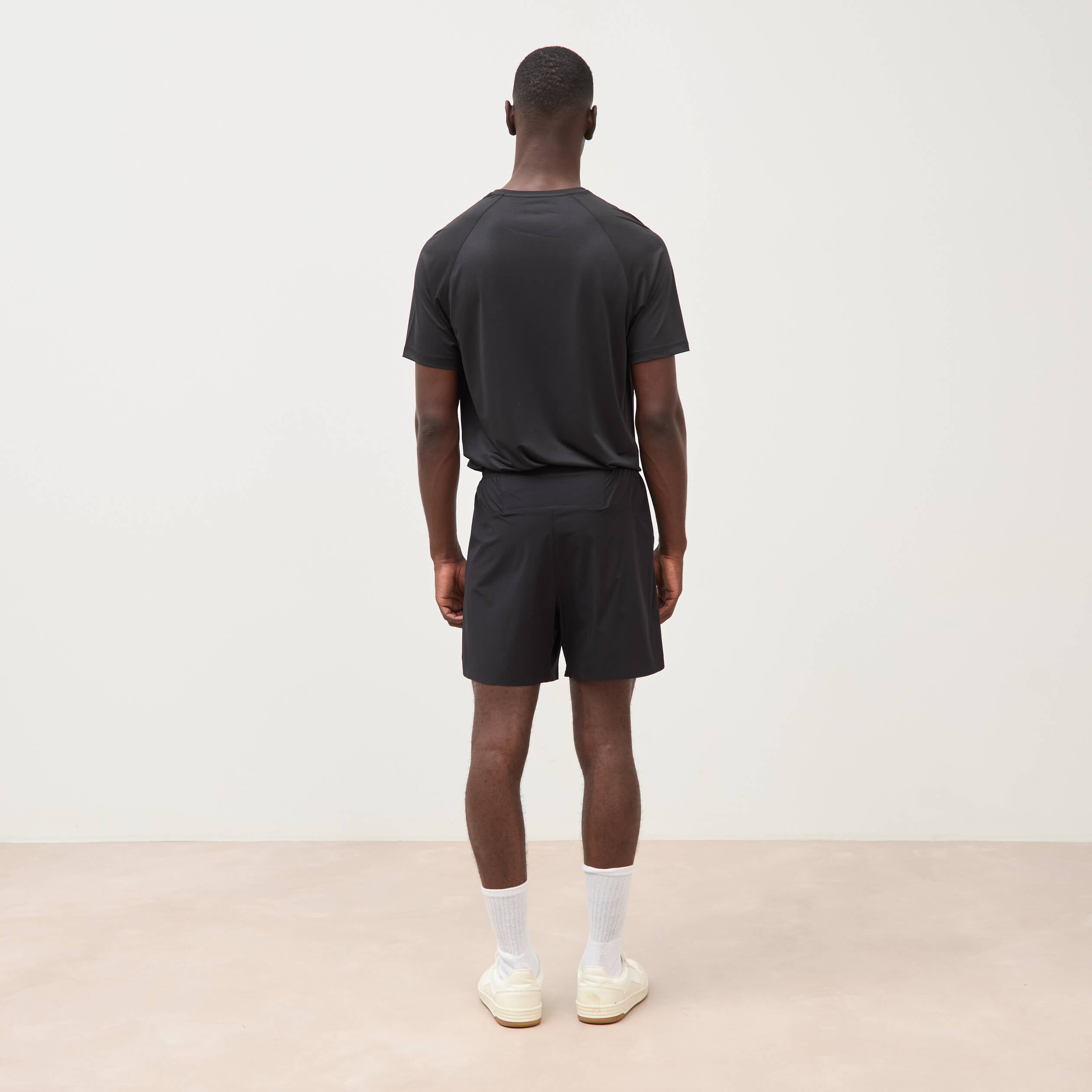 Short doubl&eacute; noir homme