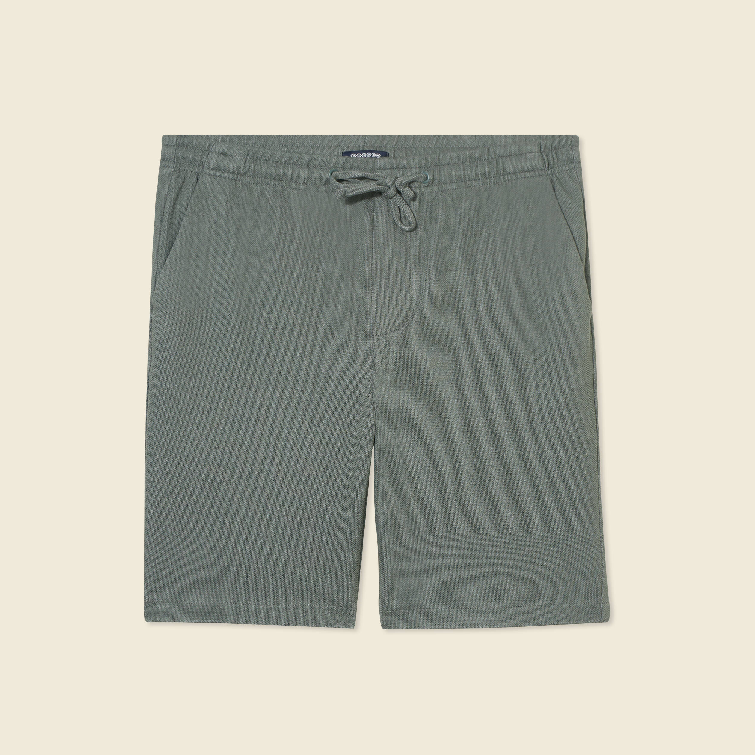 short droit avec cordon vert kaki homme Short droit avec cordon vert kaki homme