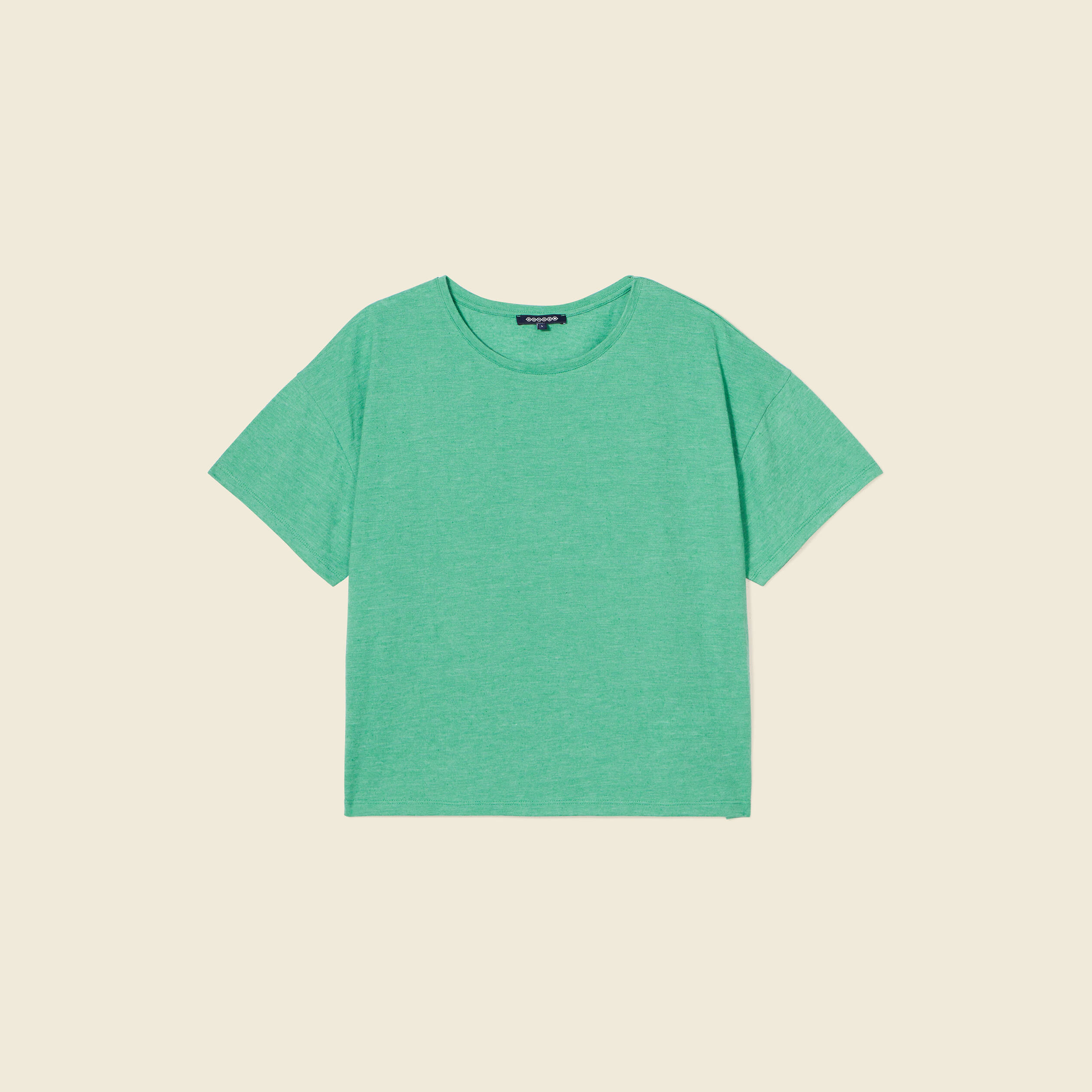 t shirt manches courtes vert femme T-shirt manches courtes vert femme