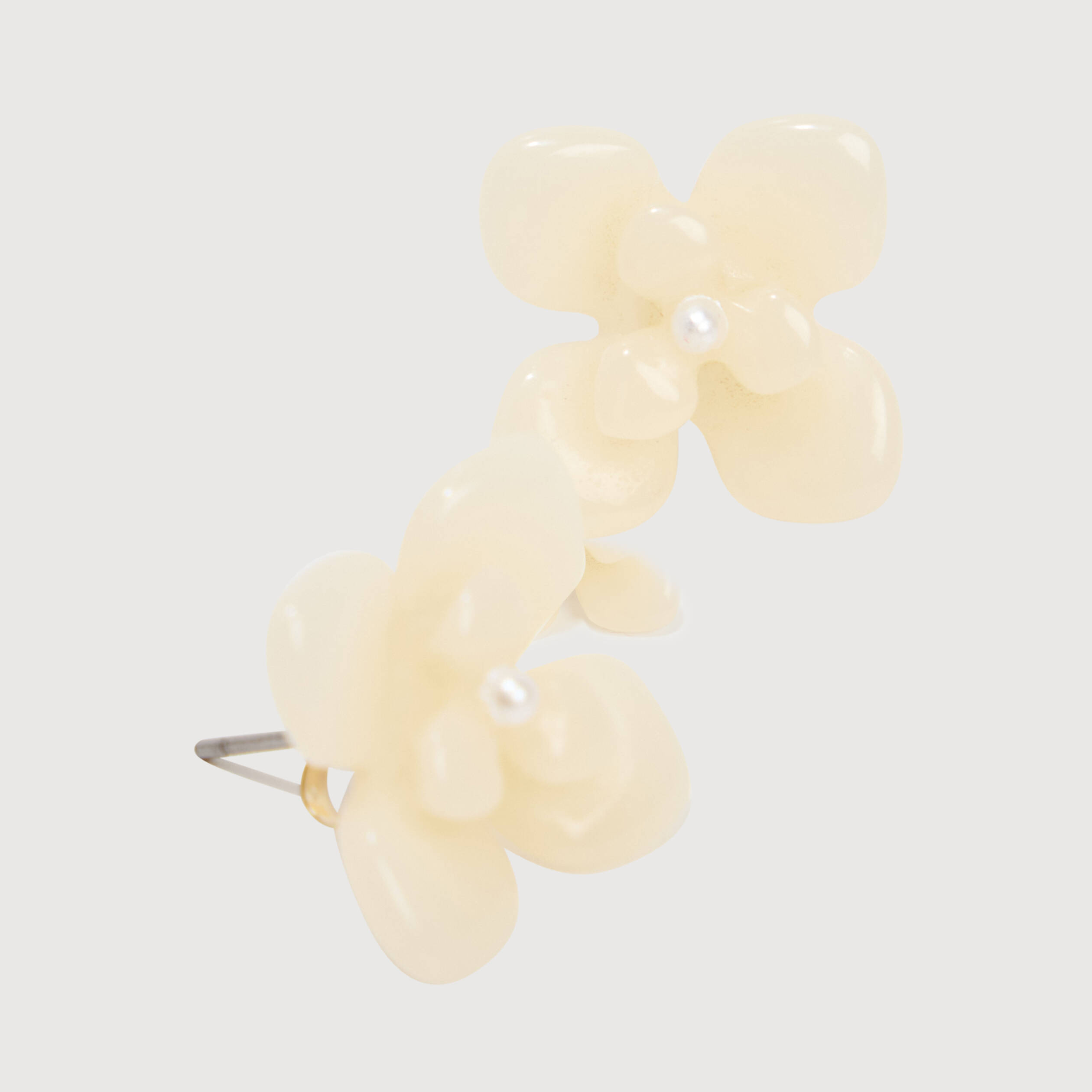 Boucles d'oreilles blanc femme