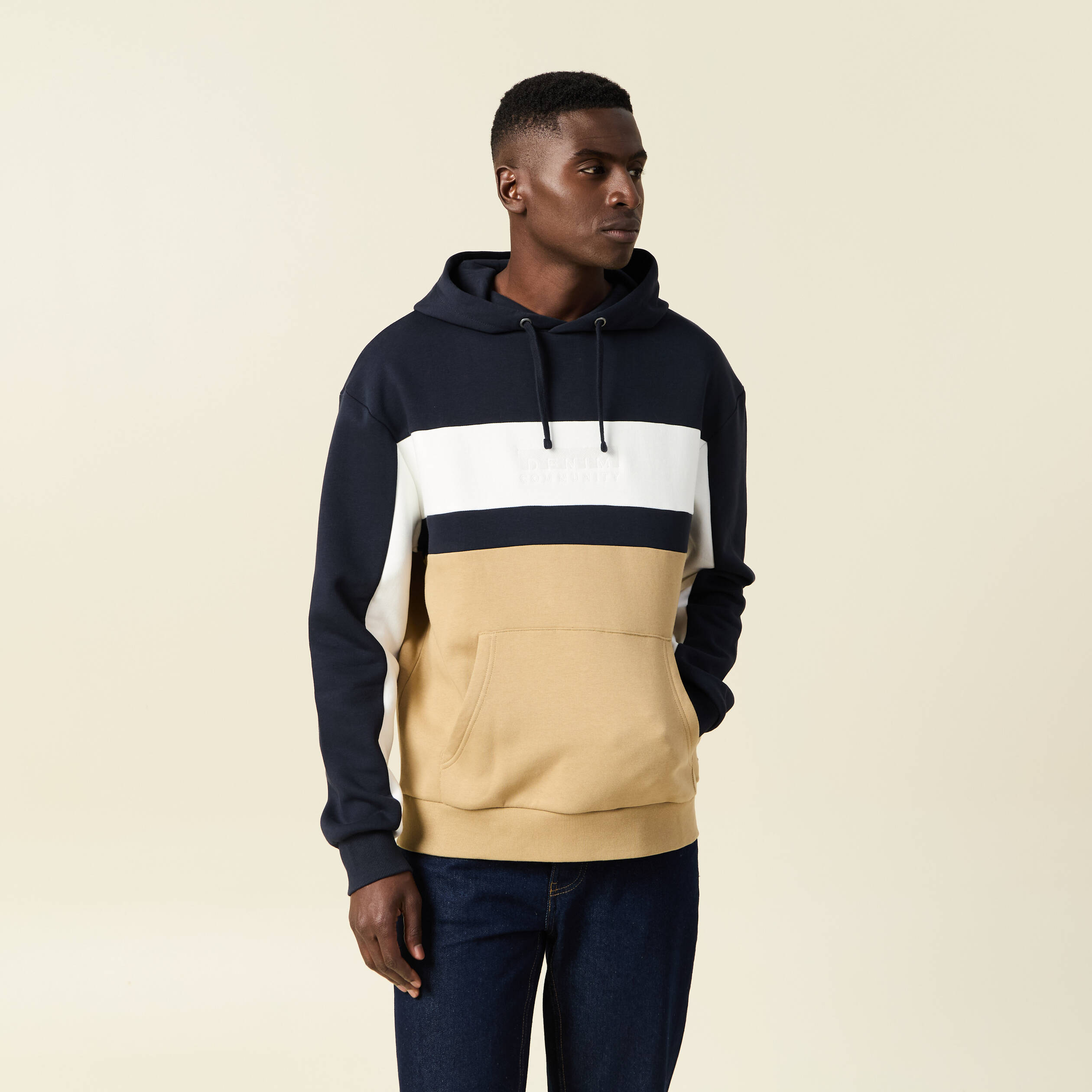 Sweat à Capuche Zero Restriction 'The Champ' Homme – Marine, Taille S, Full Zip, Idéal Golf