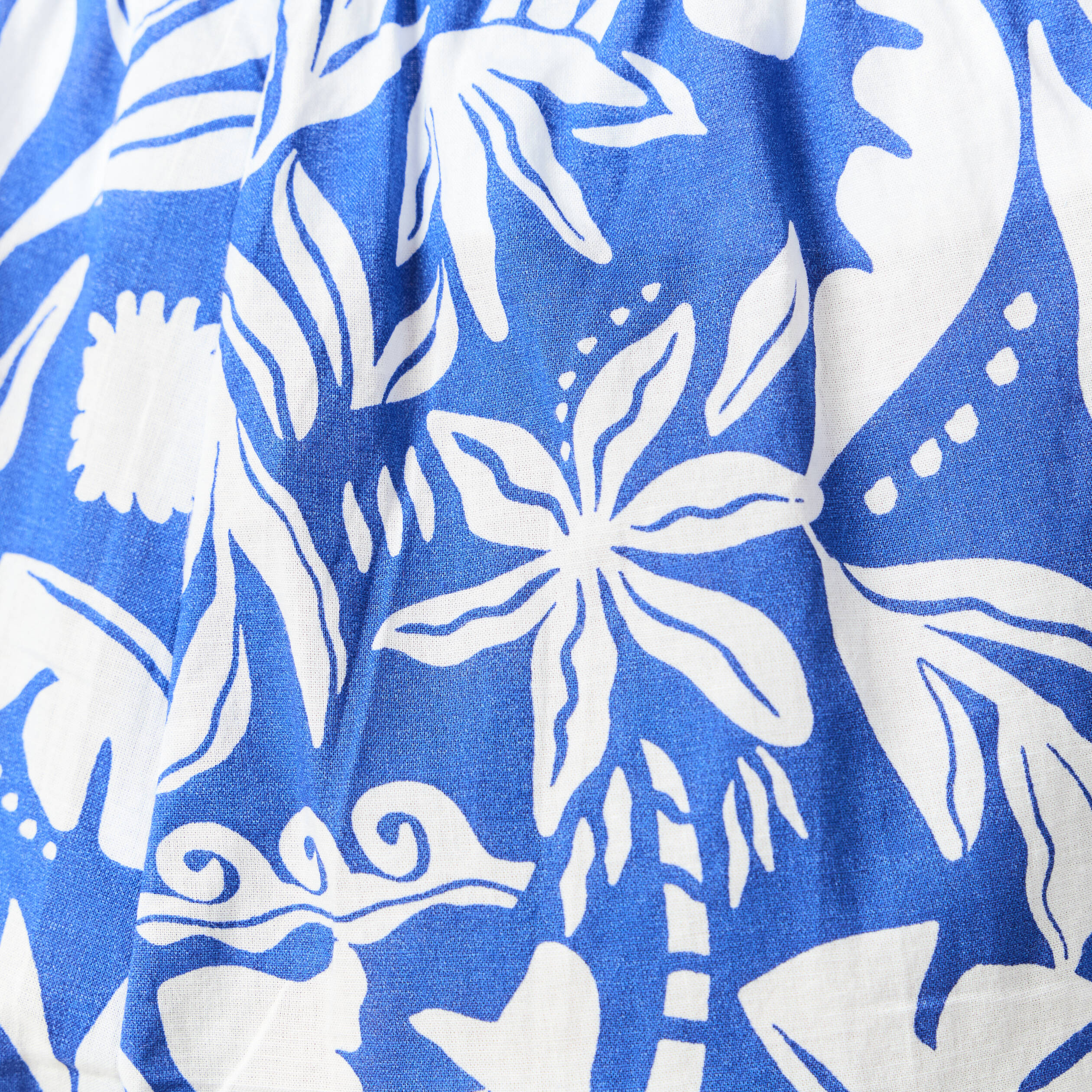 Short droite taille haute bleu femme