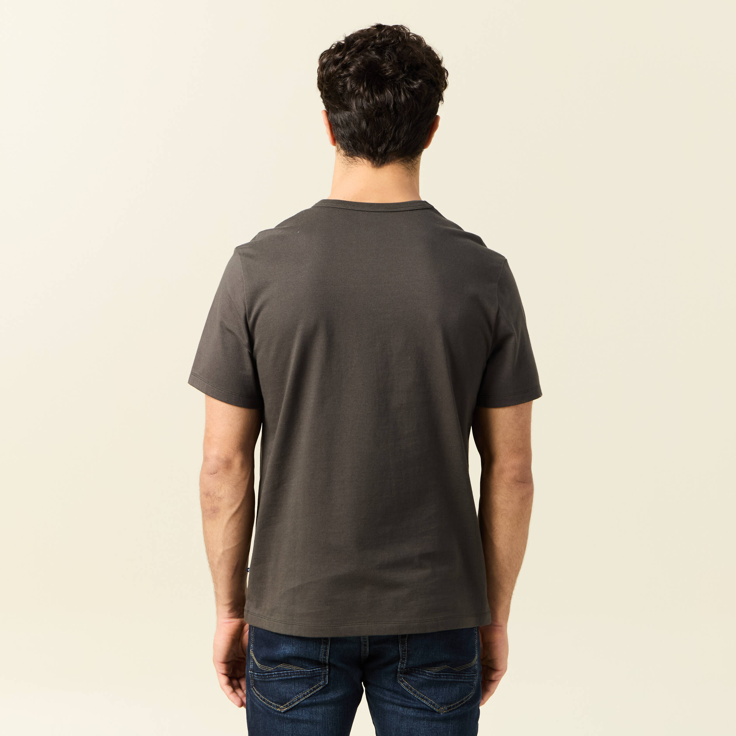 T-shirt manches courtes vert kaki homme