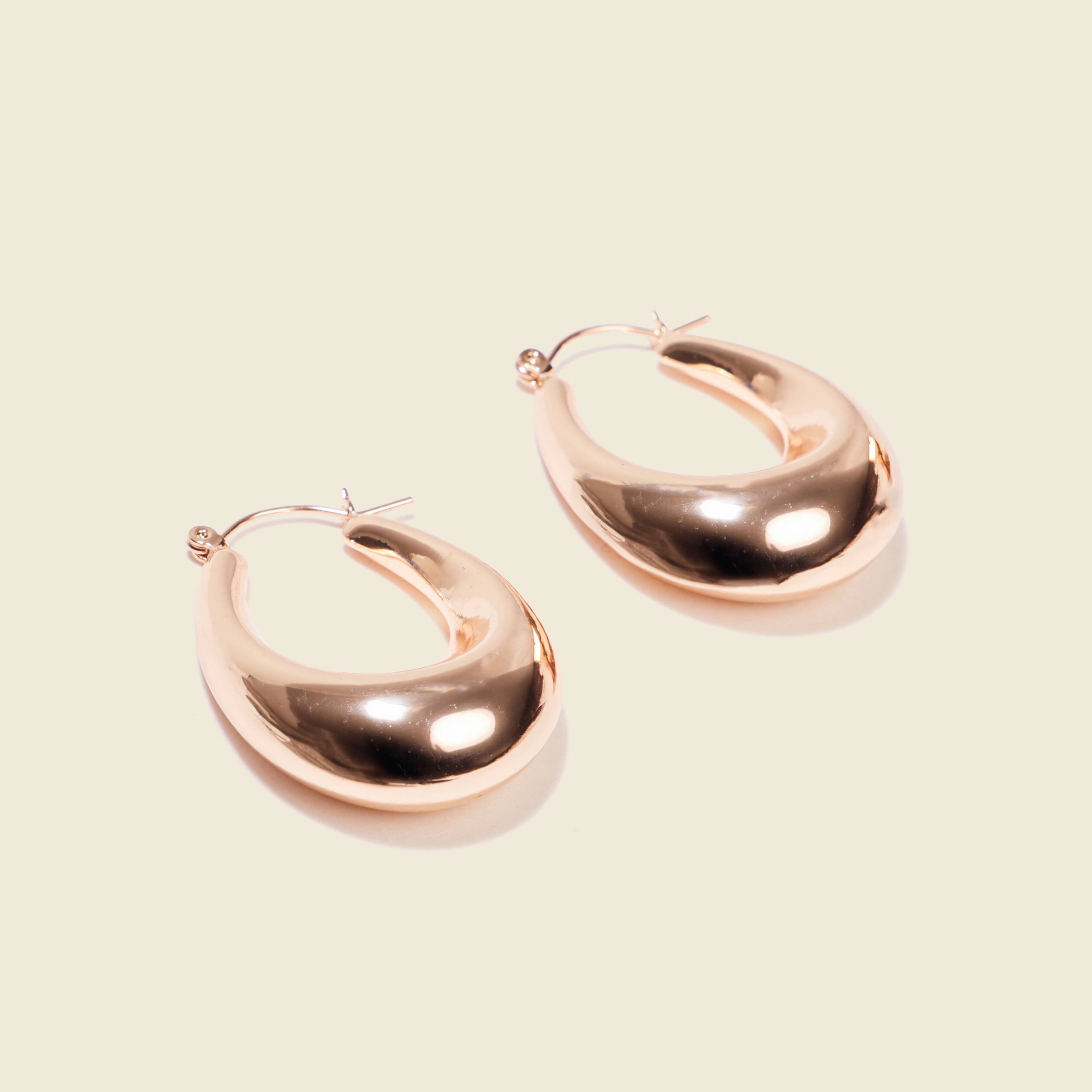 boucles doreilles creoles couleur or femme Boucles d'oreilles créoles couleur or femme