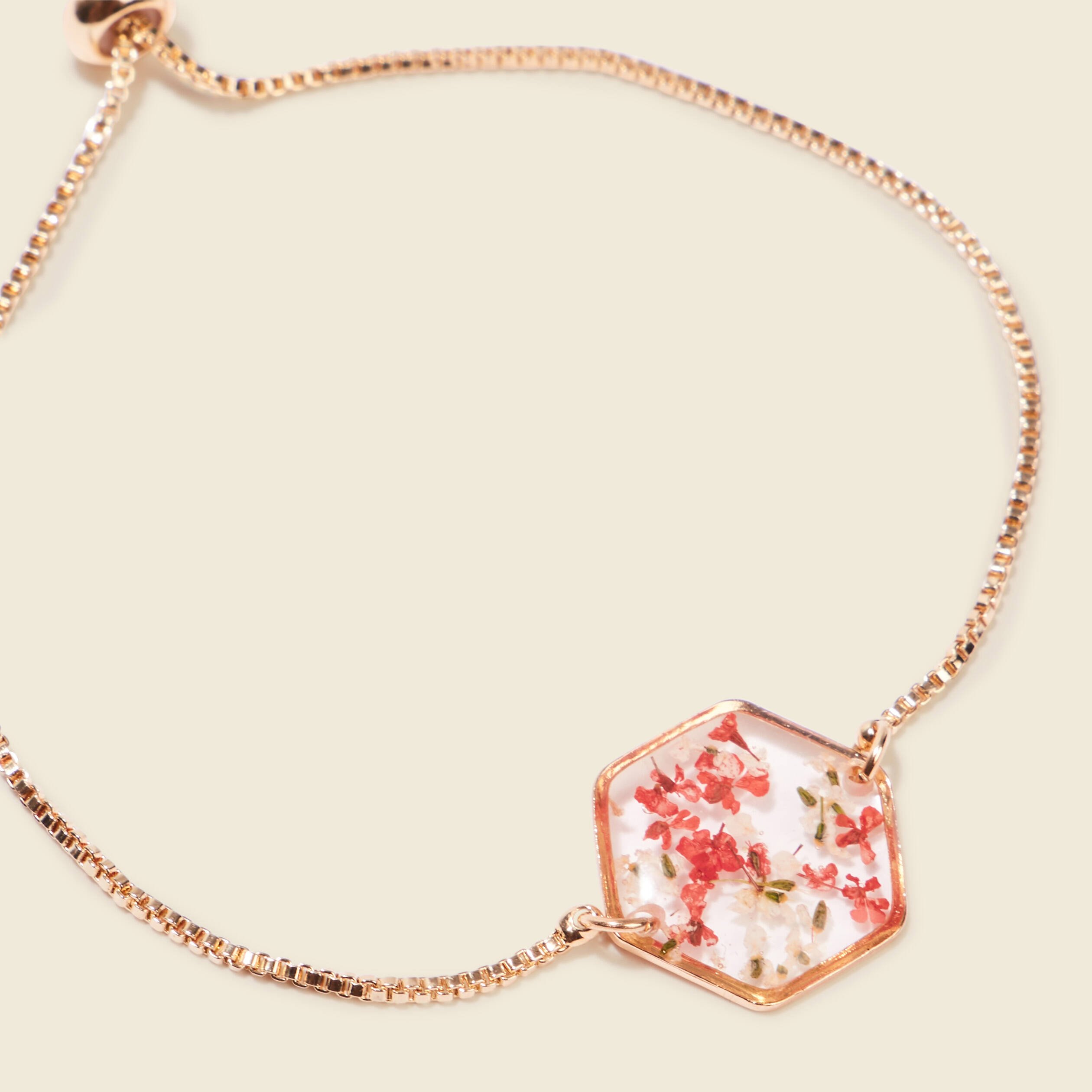 bracelet ornement en resine rouge clair femme Bracelet ornement en résine rouge clair femme