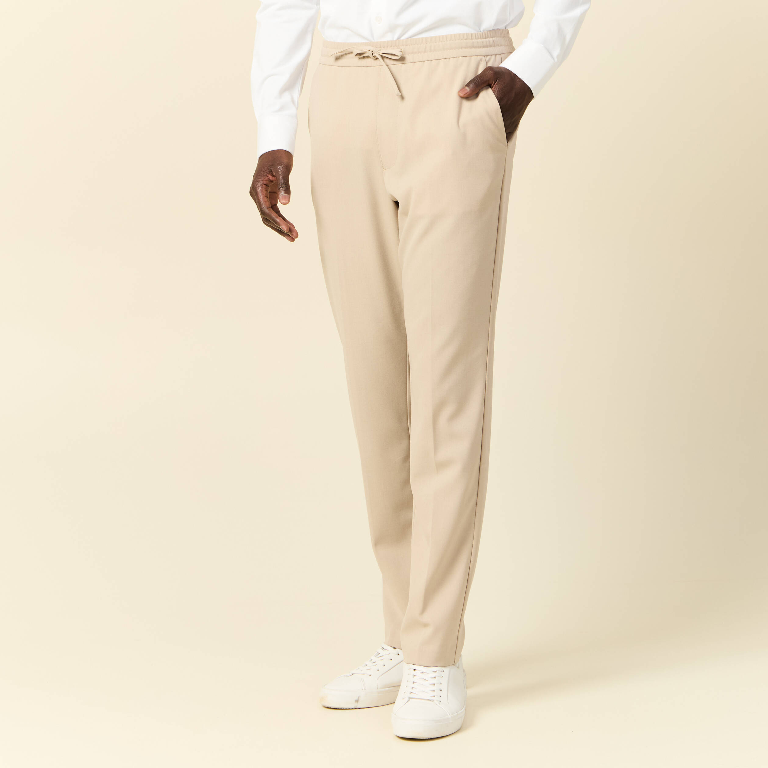 pantalon jogger beige homme Pantalon jogger beige homme
