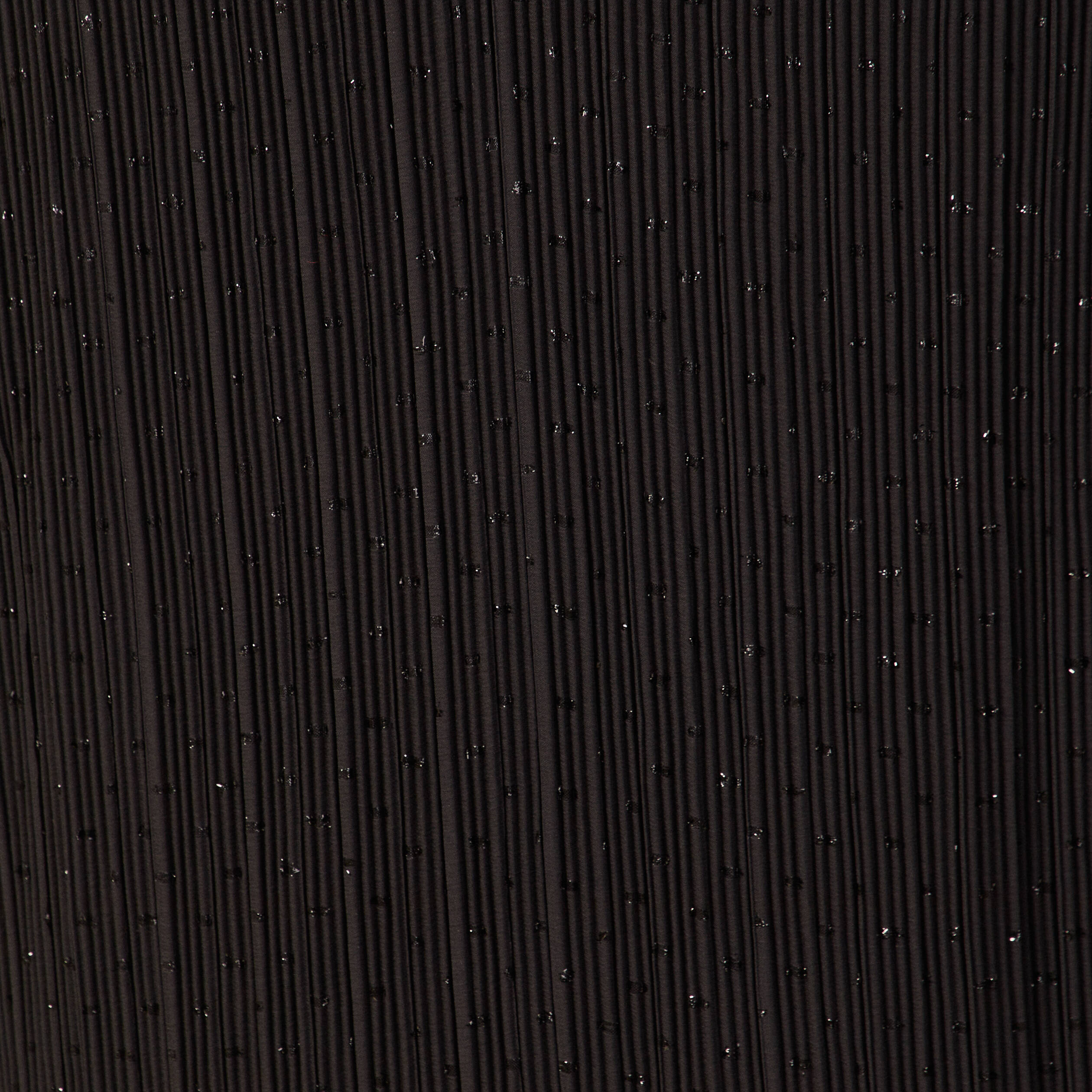 Robe trapèze plissée noir femme