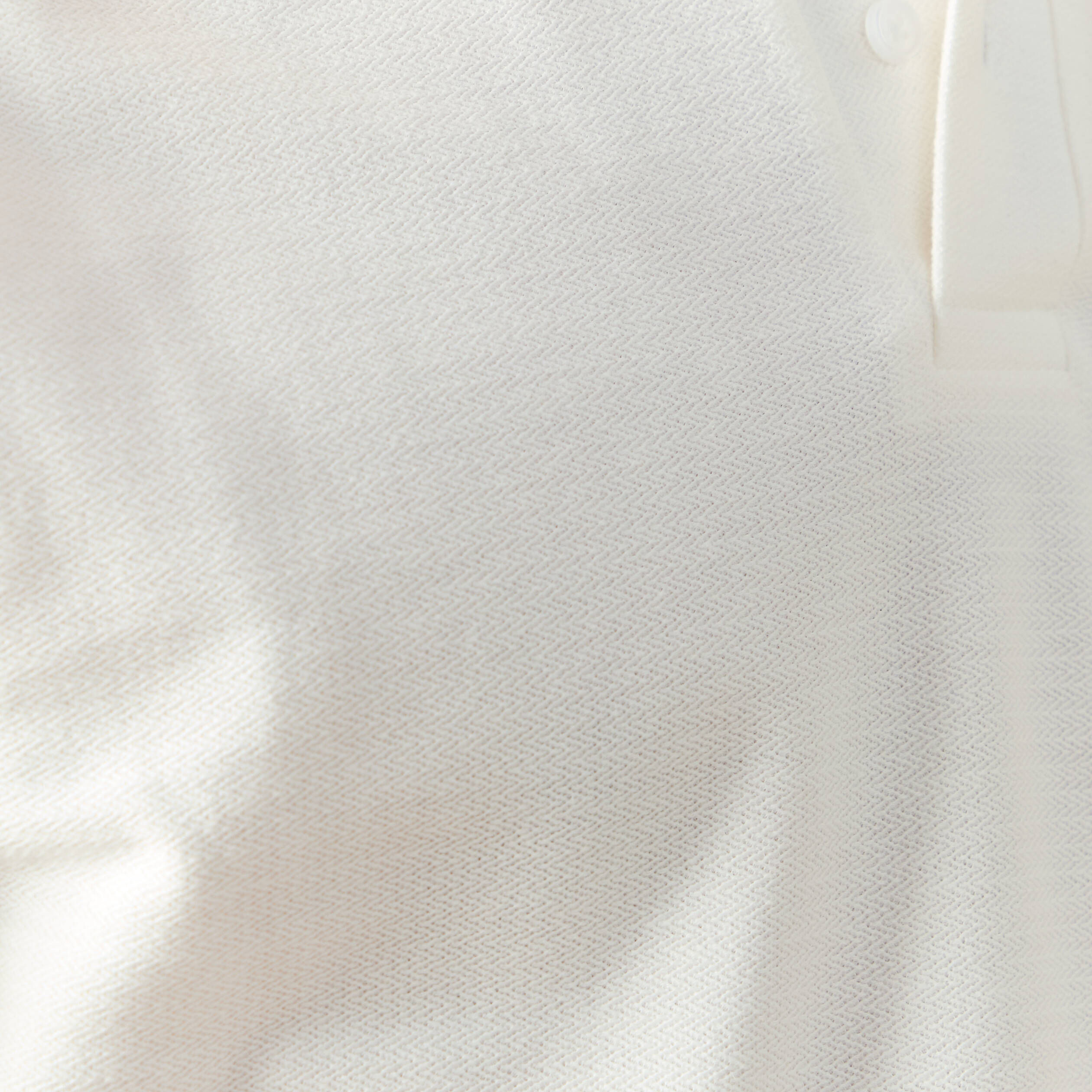 Polo cintr&eacute; manches courtes blanc homme