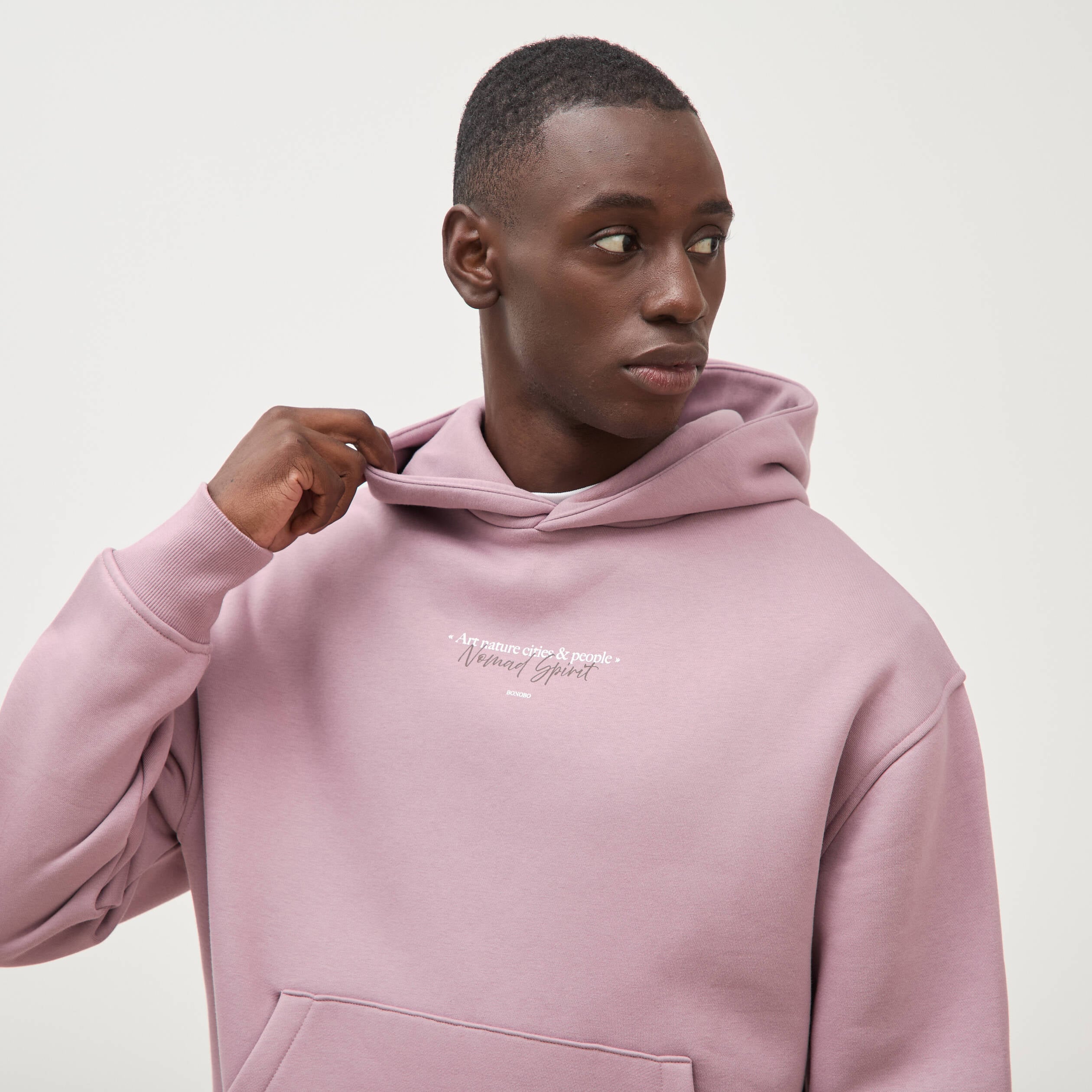 Sweat ample &agrave; capuche manches longues parme homme