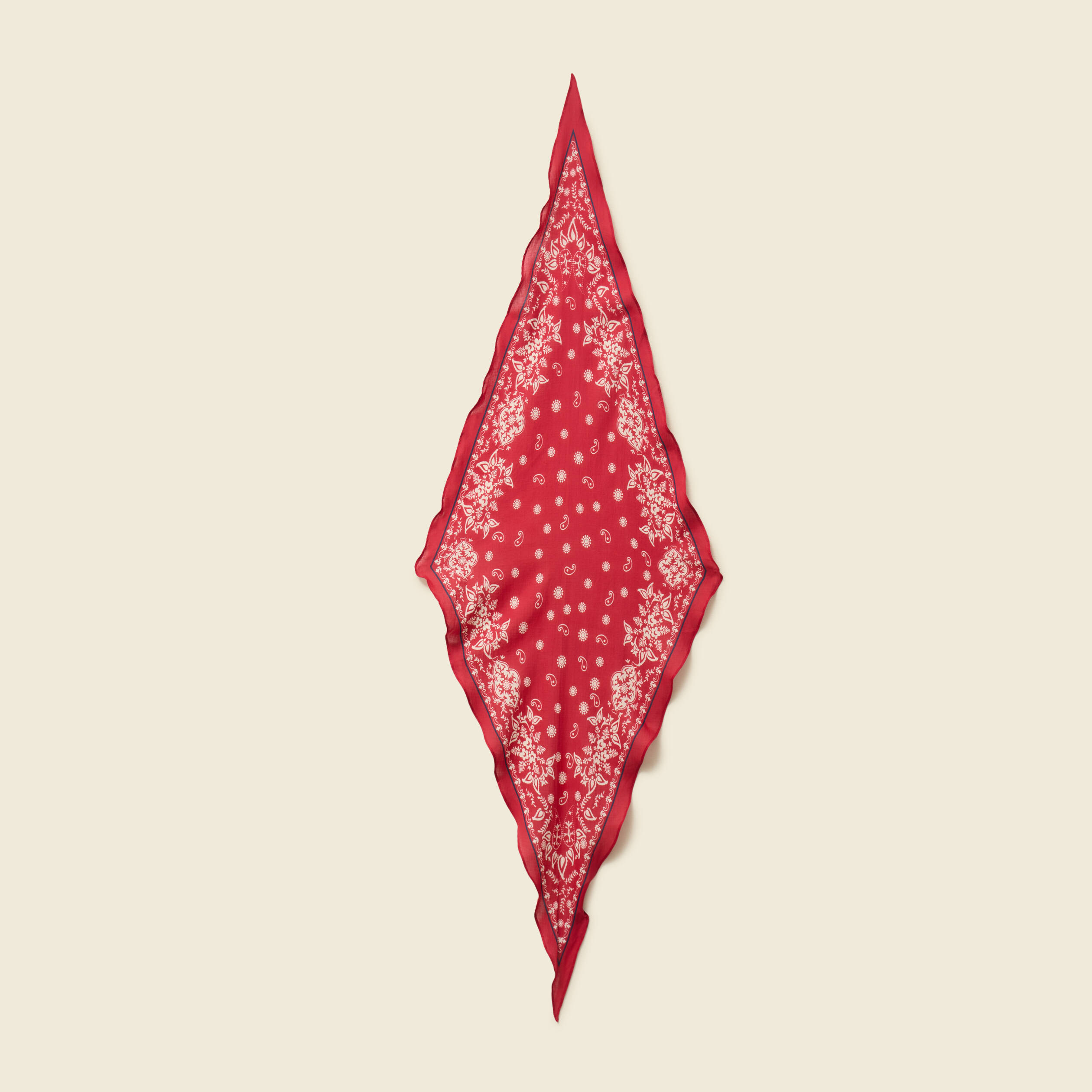 foulard en coton rouge femme Foulard en coton rouge femme