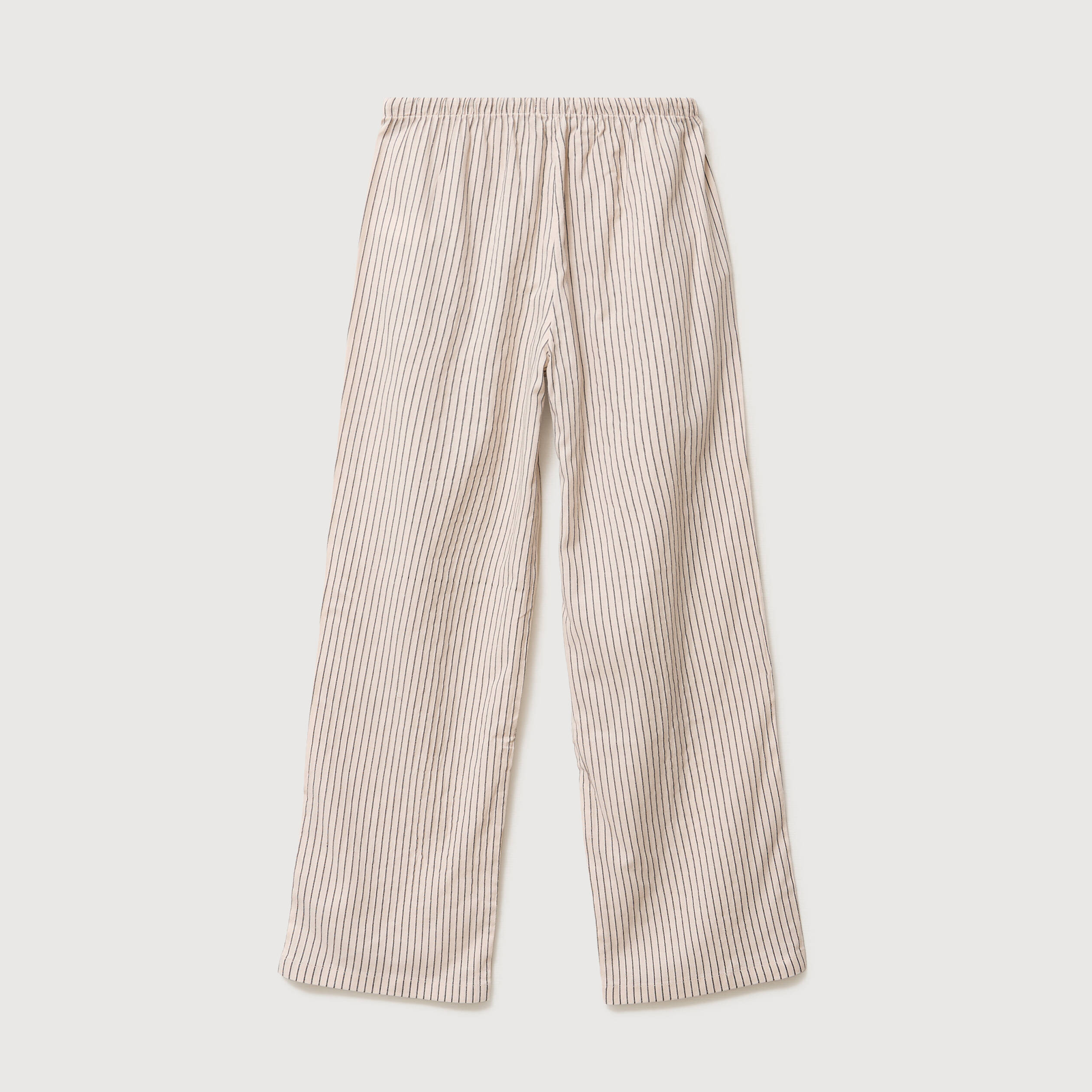 Pantalon taille standard ecru femme