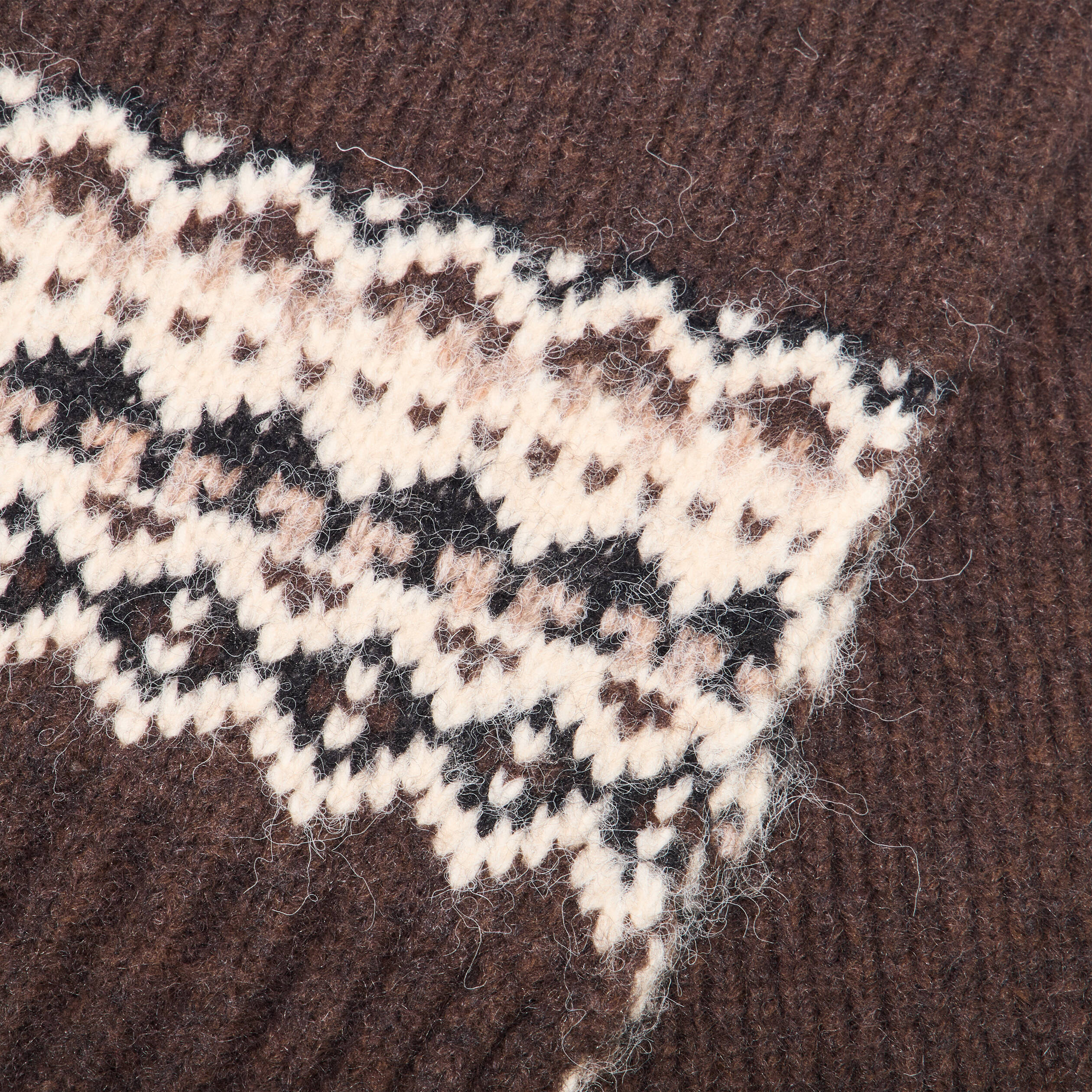 &Eacute;charpe d&eacute;tails jacquard marron fonc&eacute; homme