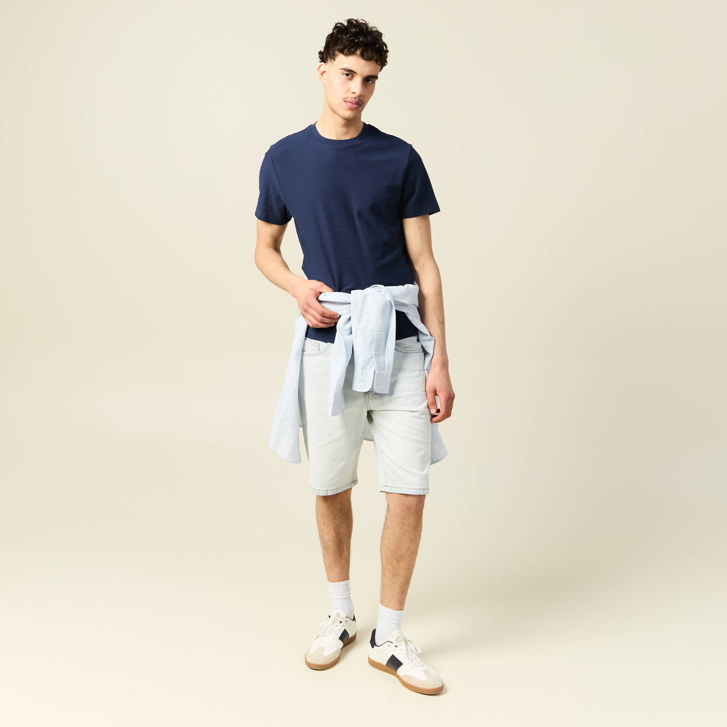 t shirt manches courtes bleu marine homme T-shirt manches courtes bleu marine homme