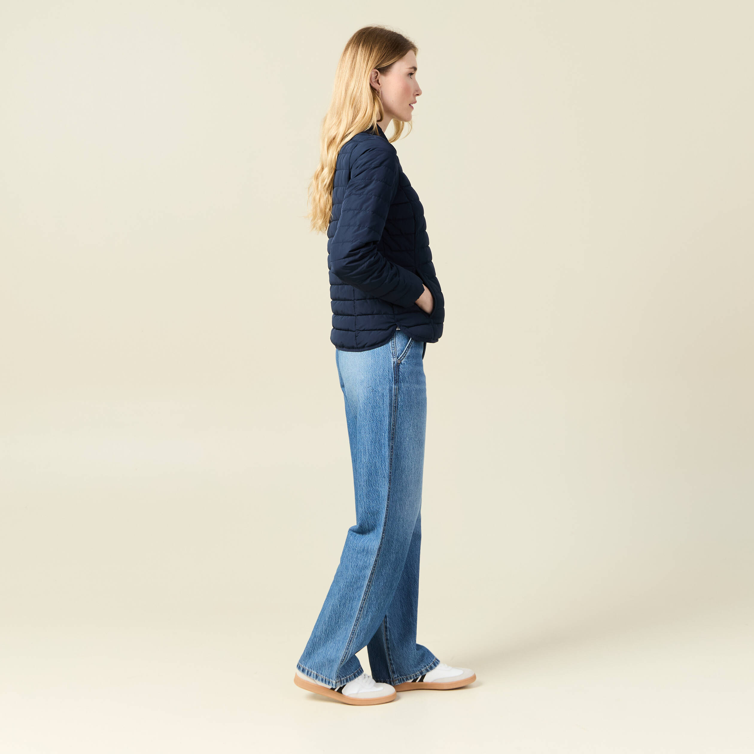 doudoune eco responsable bleu marine femme Doudoune éco-responsable bleu marine femme