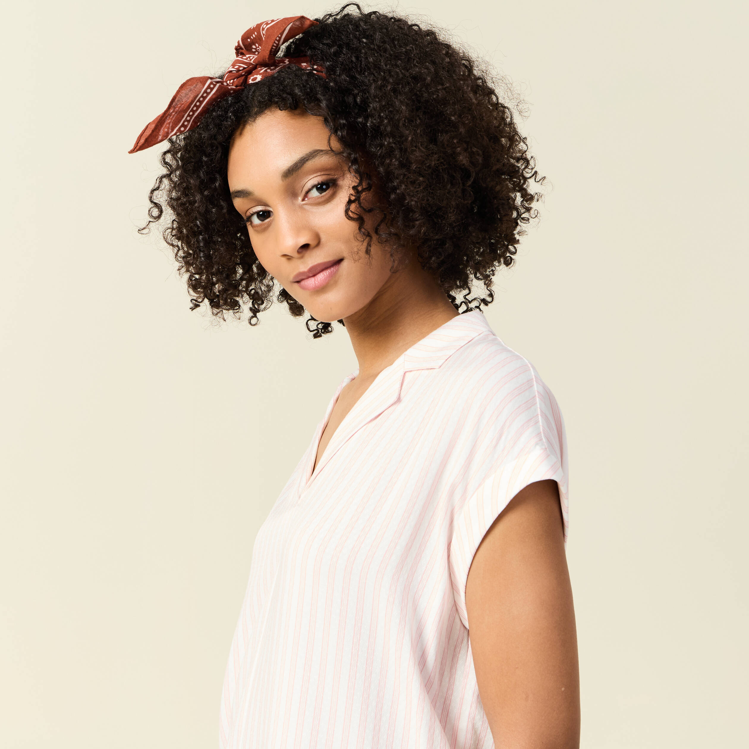 blouse eco responsable rose clair femme Blouse éco-responsable rose clair femme