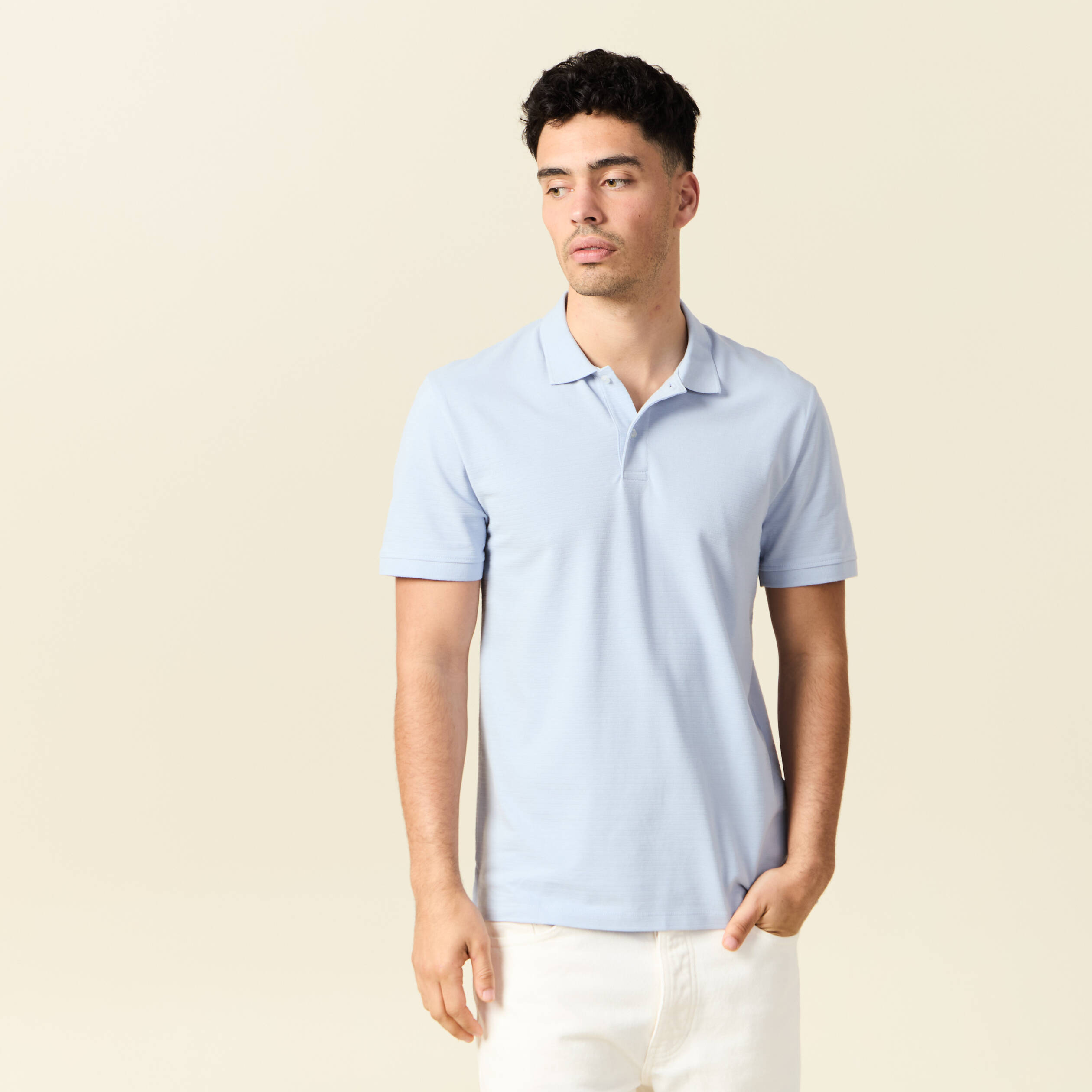 polo eco responsable denim snow gris homme Polo éco-responsable denim snow gris homme