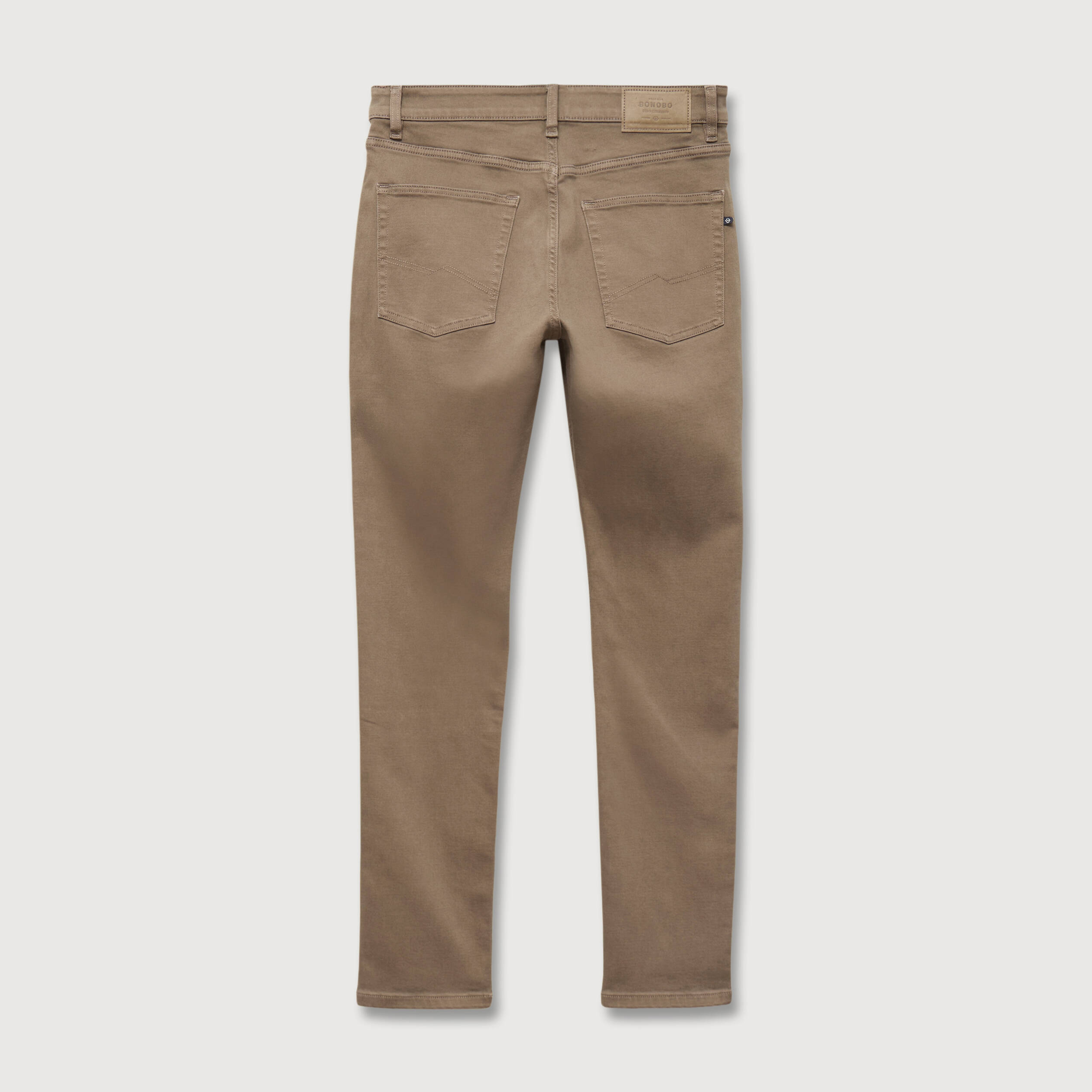 Jeans slim 5 poches sable homme