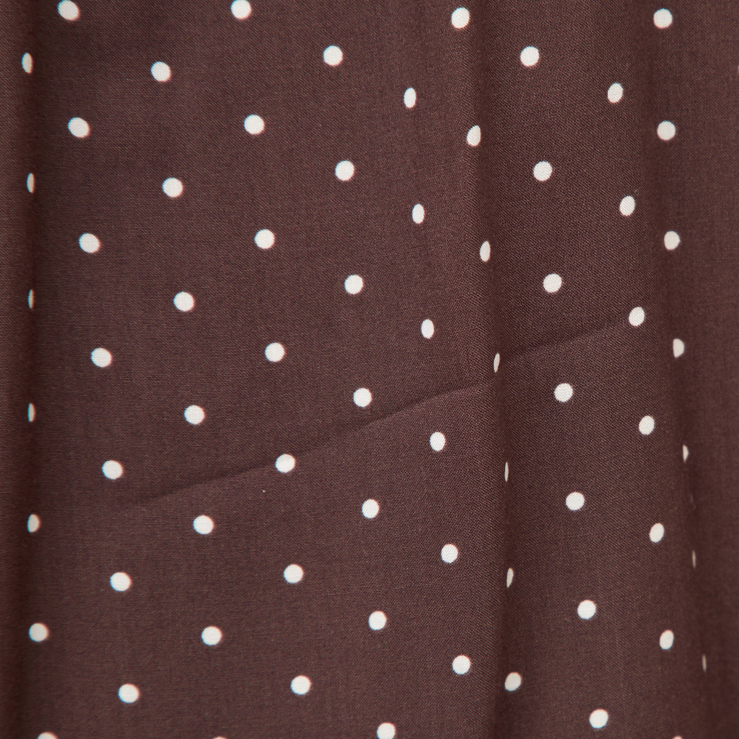 Blouse droite manches longues marron fonc&eacute; femme