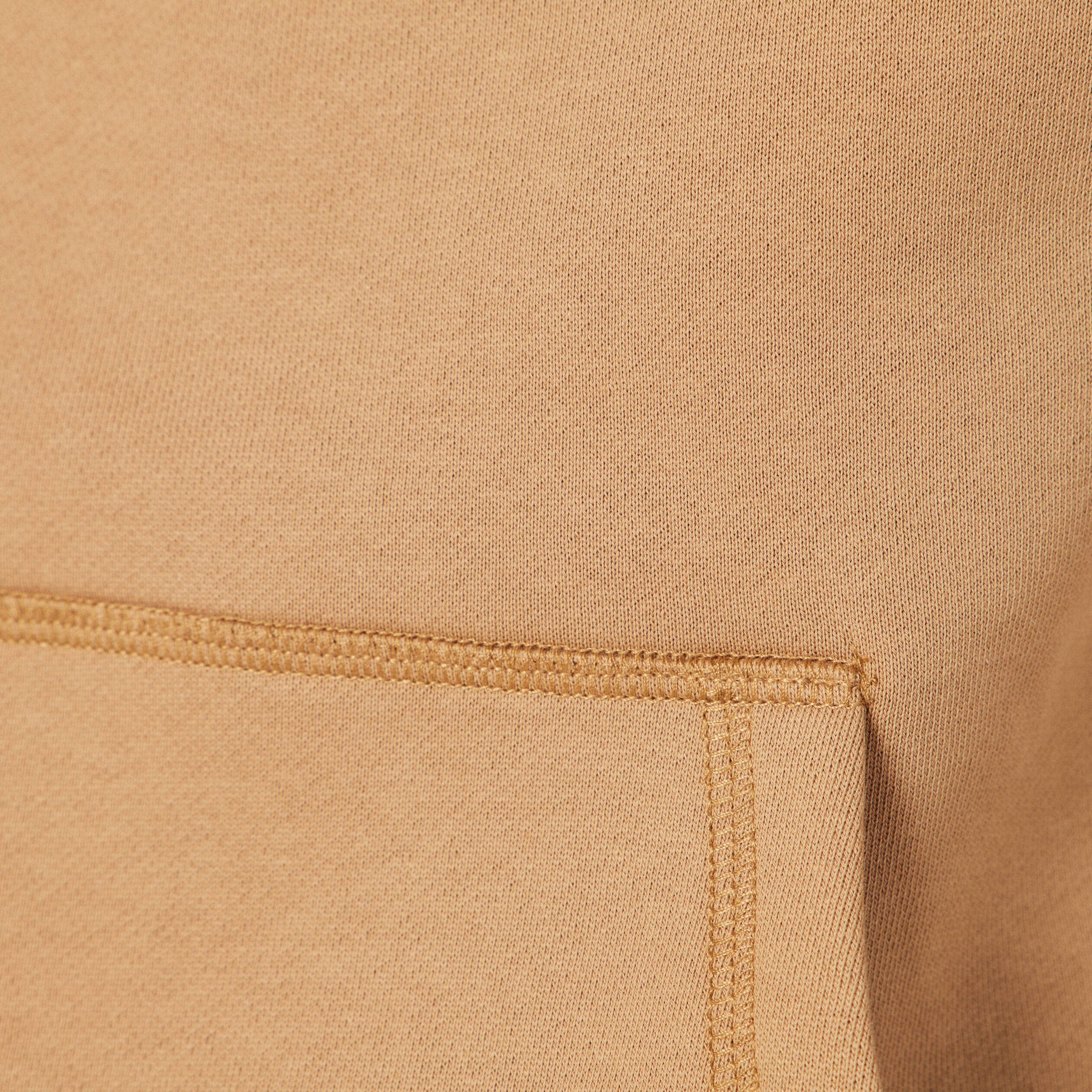 Sweat à capuche fourrée beige homme