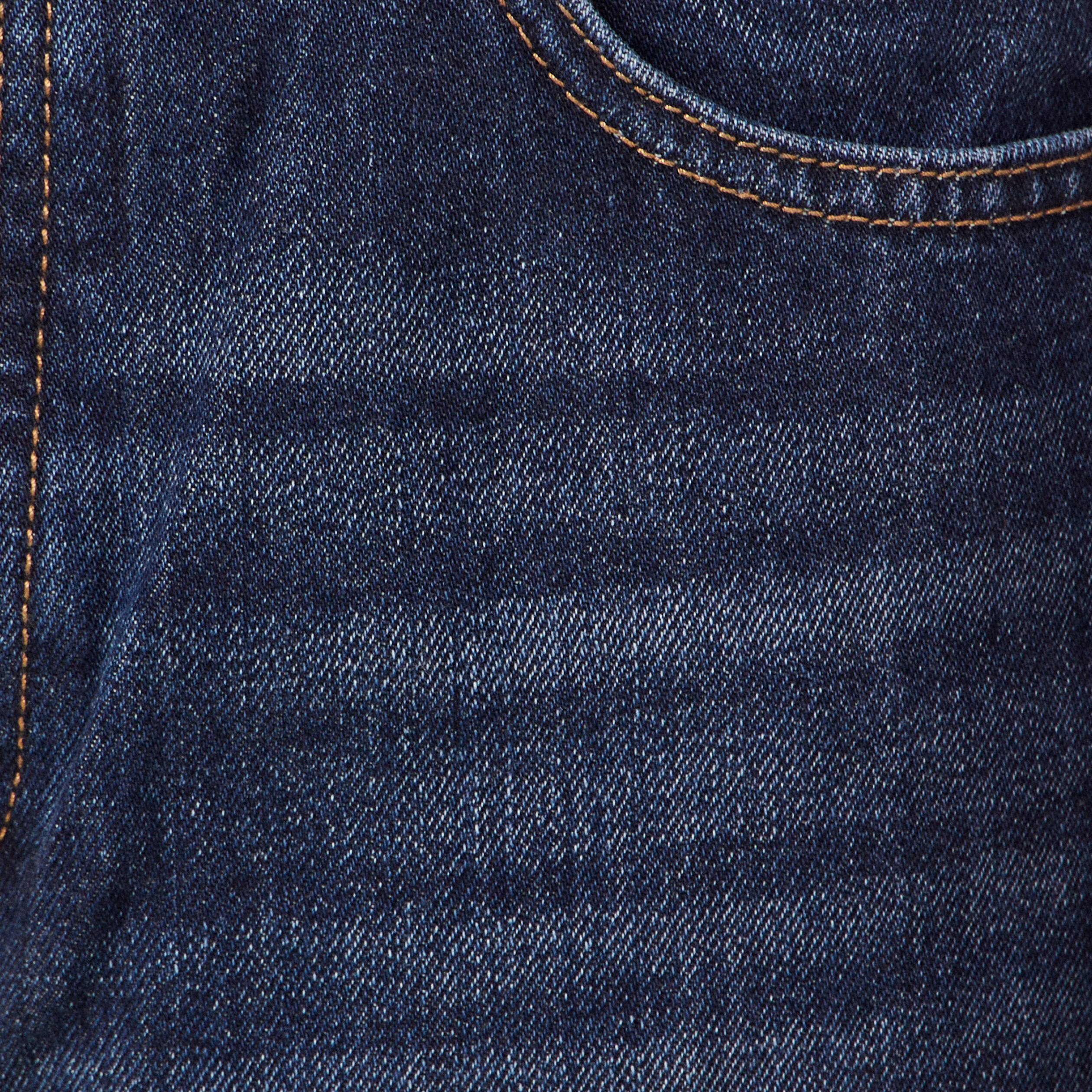 Jeans straight tapered denim brut clean homme