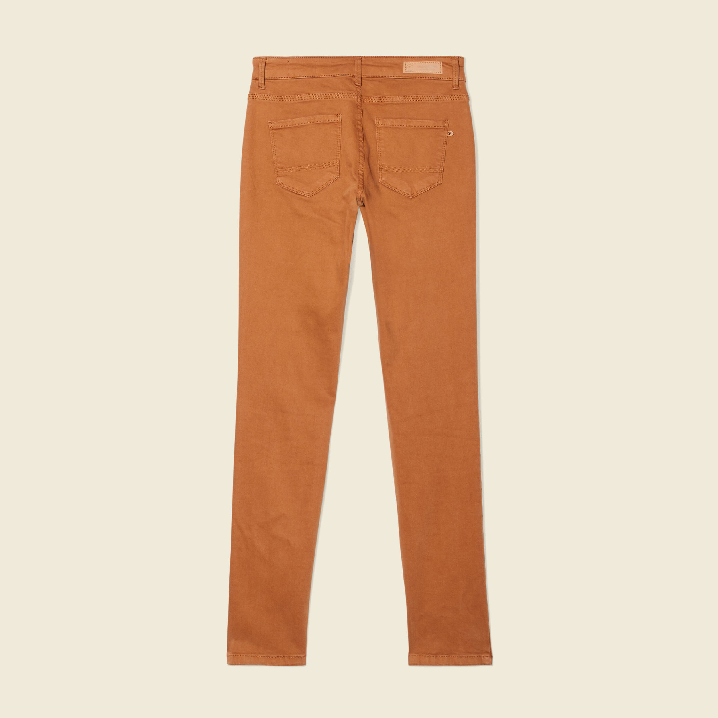 pantalon slim marron femme Pantalon slim marron femme
