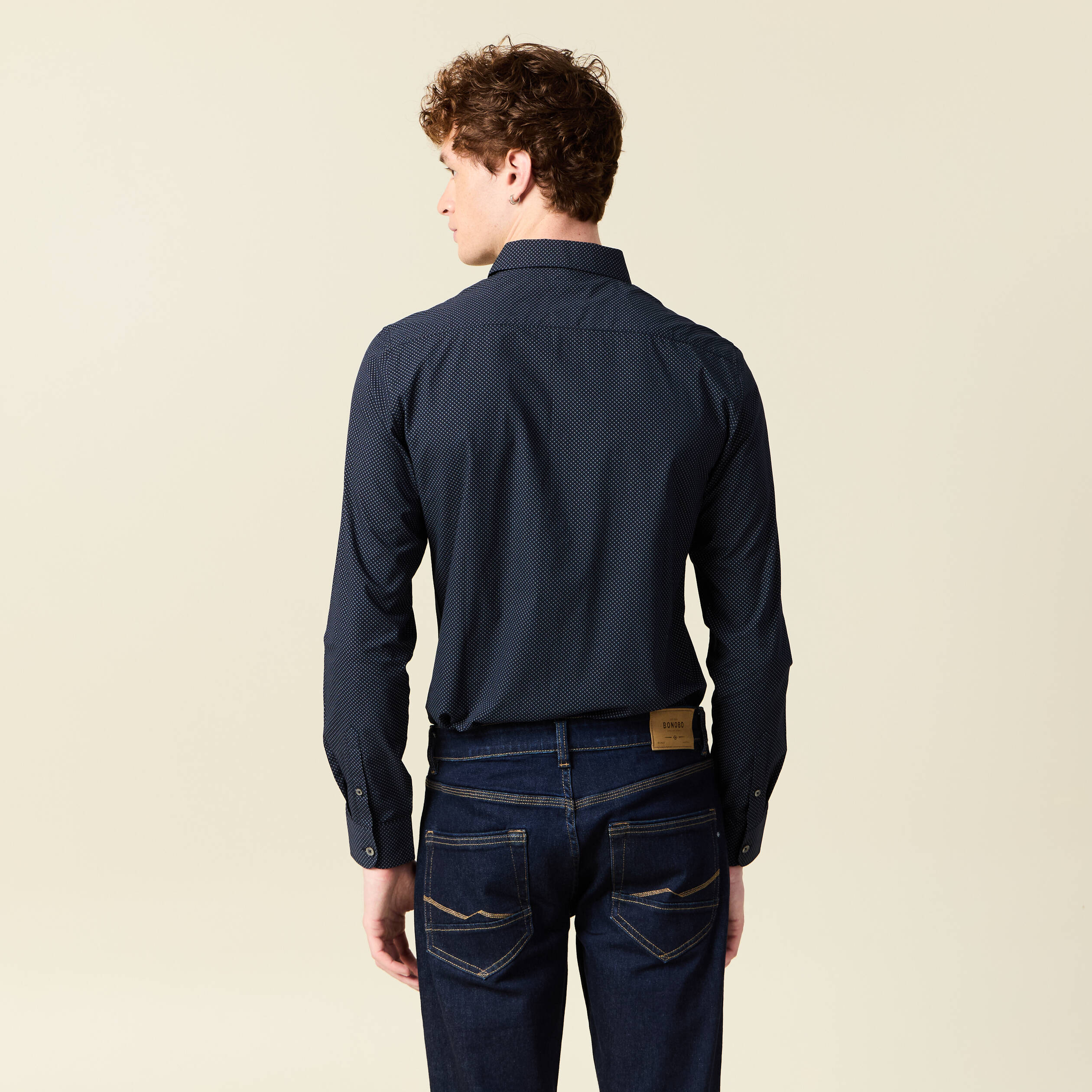 Chemise Chambray Manches Longues Bleu BRADYCHE